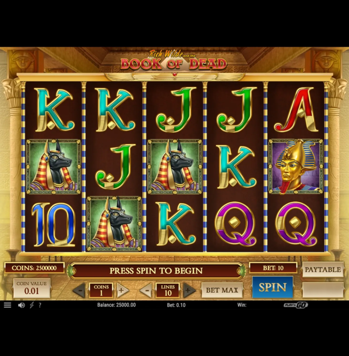 Book of Dead Slot Theme