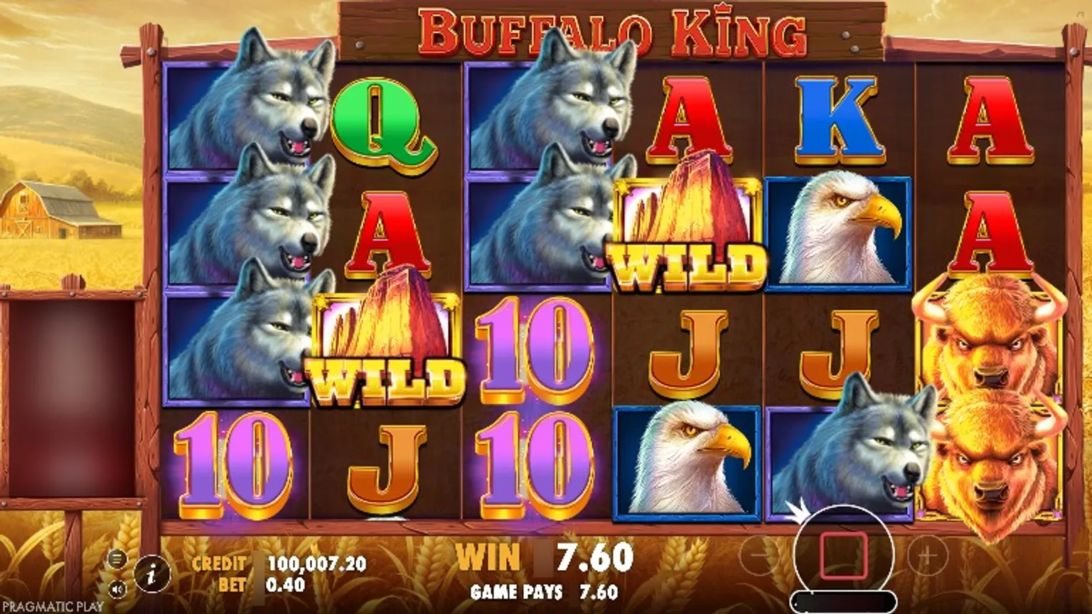 Buffalo King Slot Wild Symbols