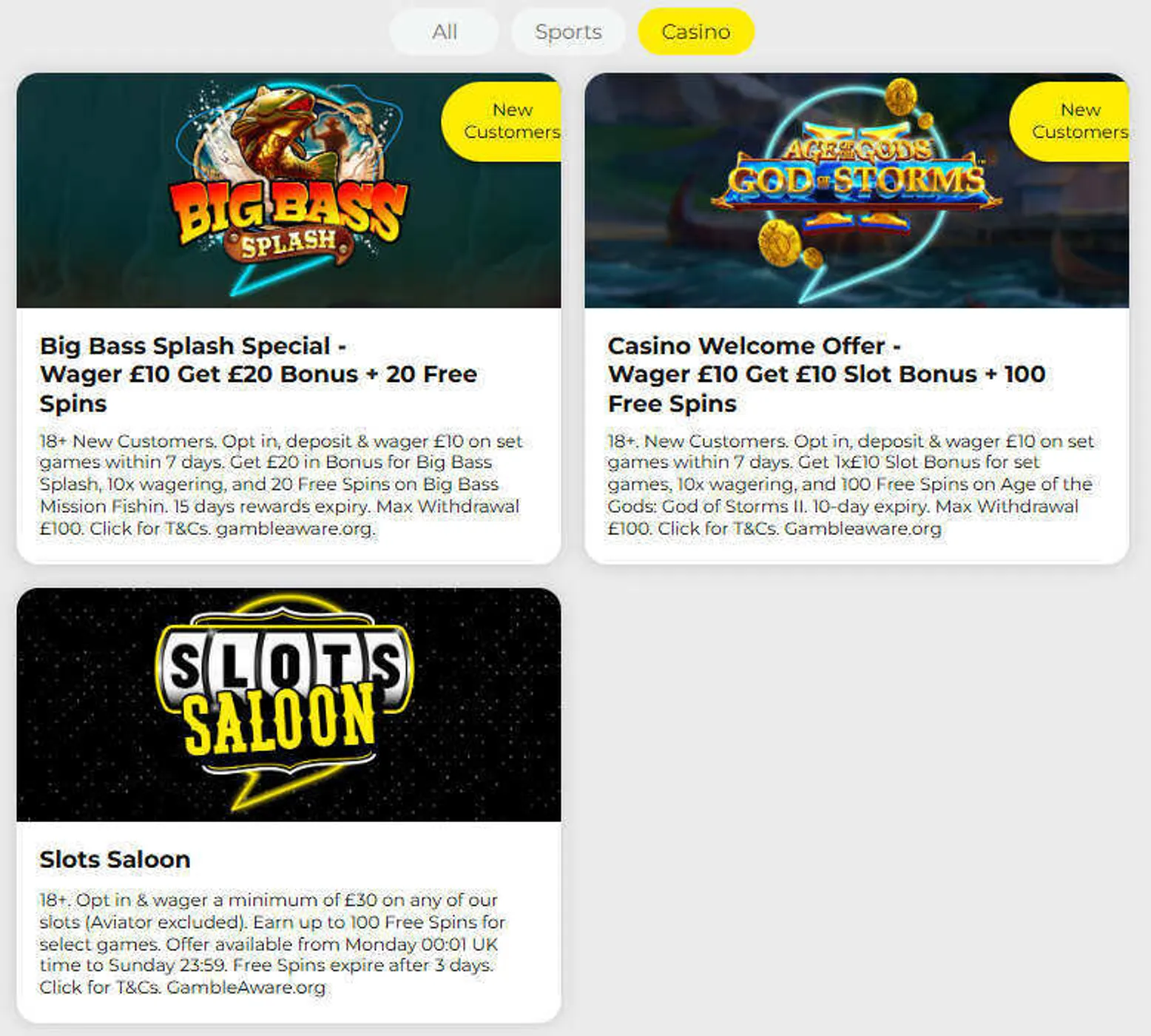 Ongoing promotions and loyalty rewards at talkSPORT BET