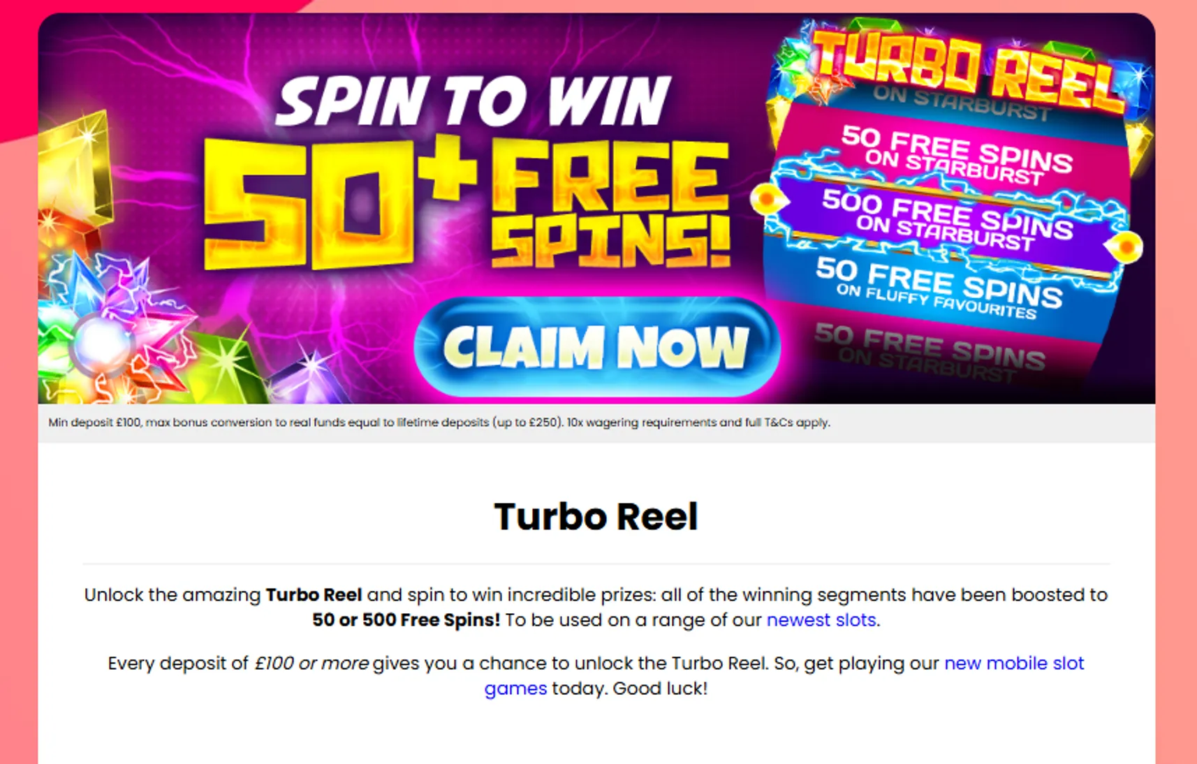 Slots baby casino turbo reel