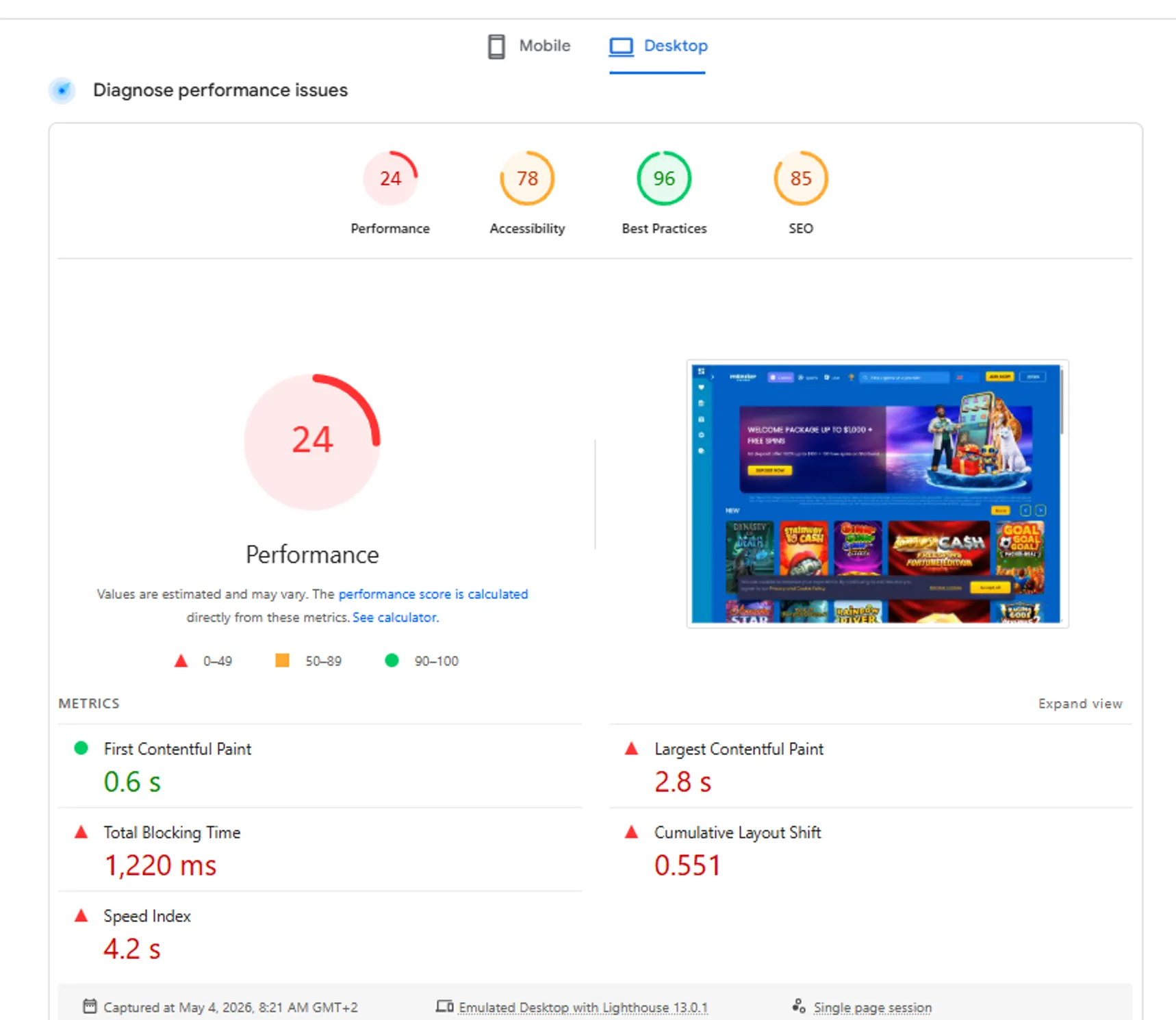 Monster Casino Mobile