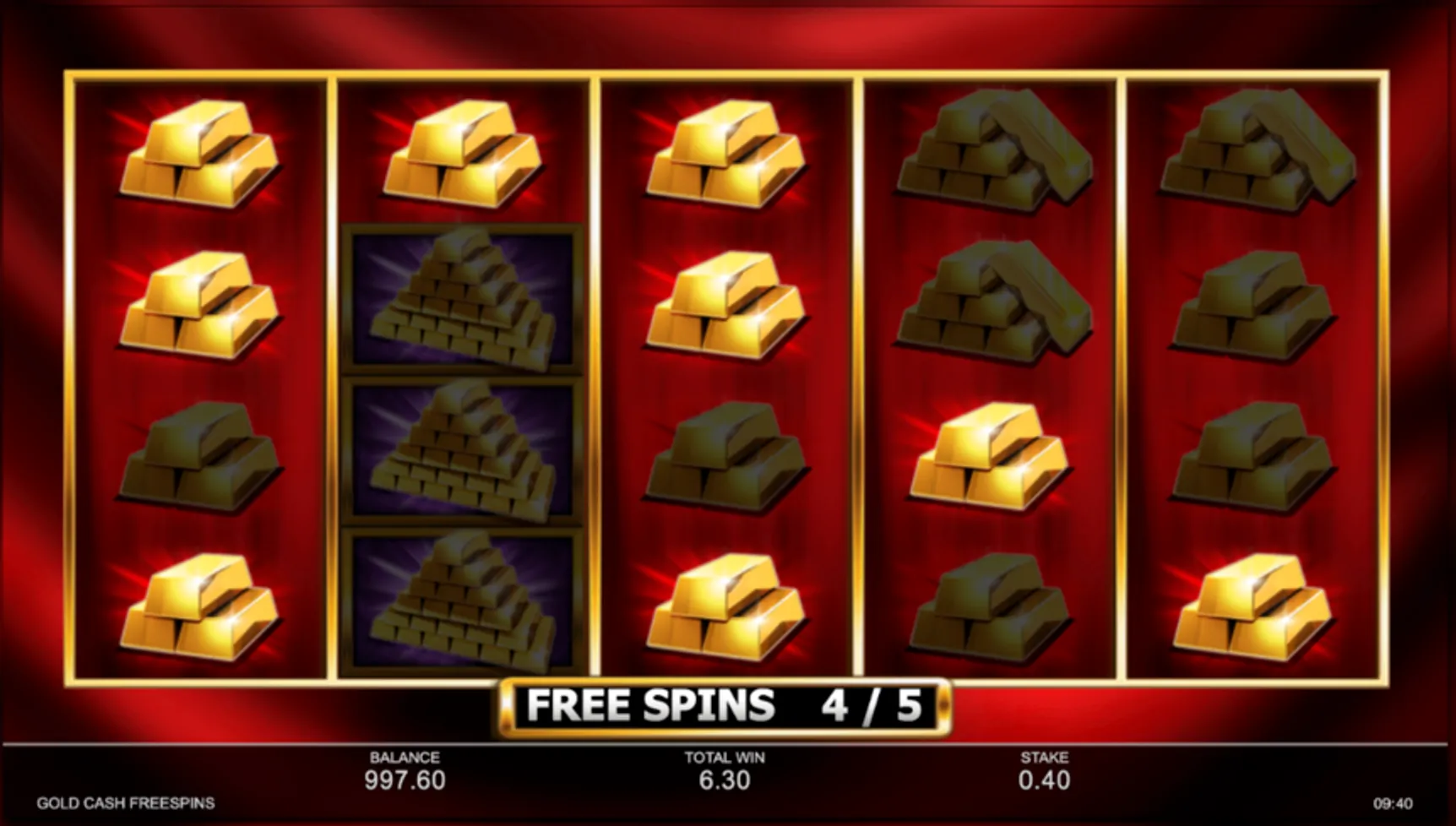 Gold cash free spins slot testing