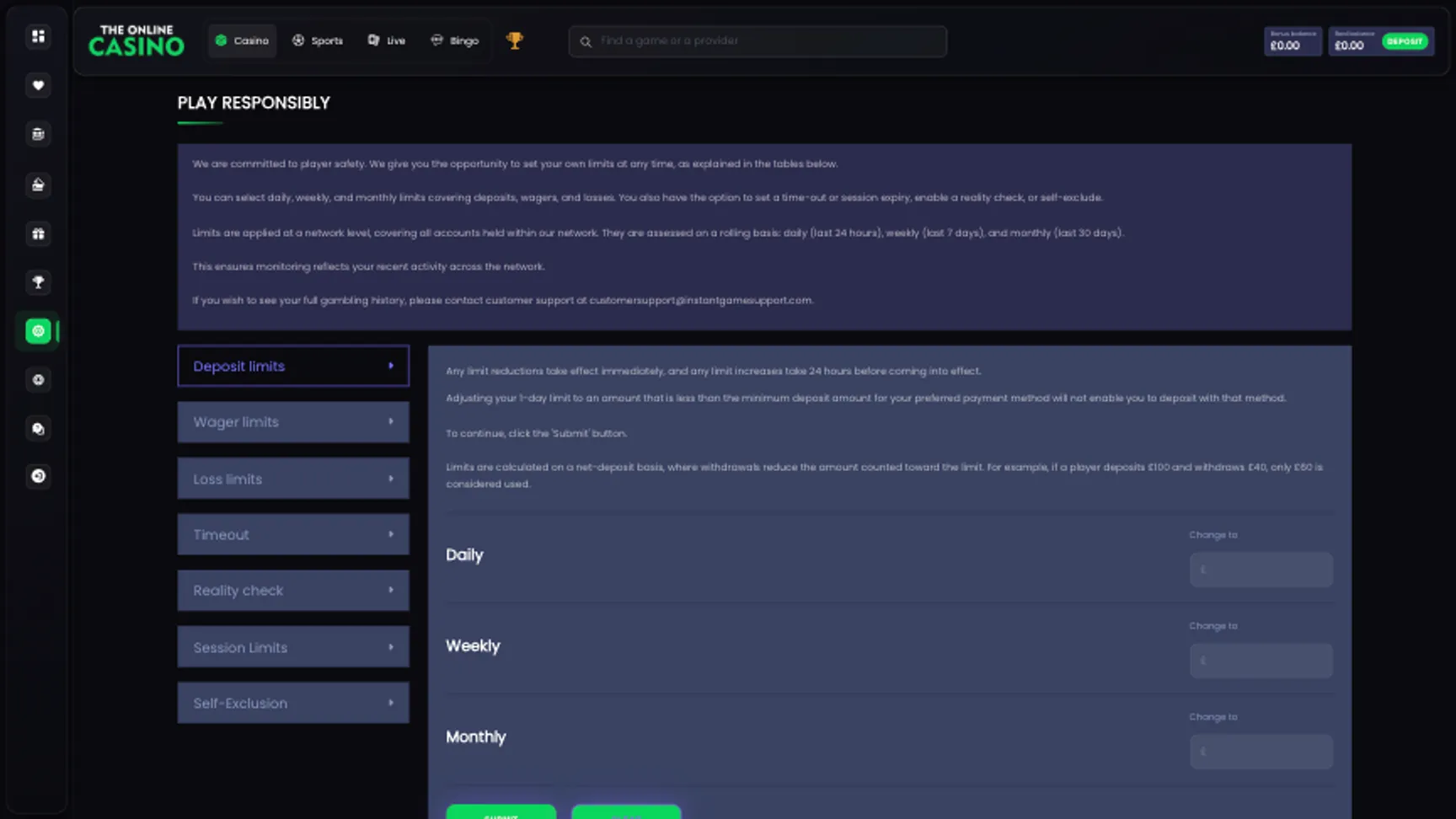 The Online Casino Responsible Gambling Tools