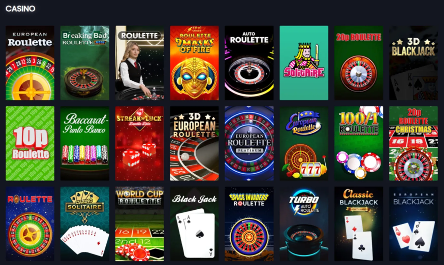 BetStorm Casino Table Games