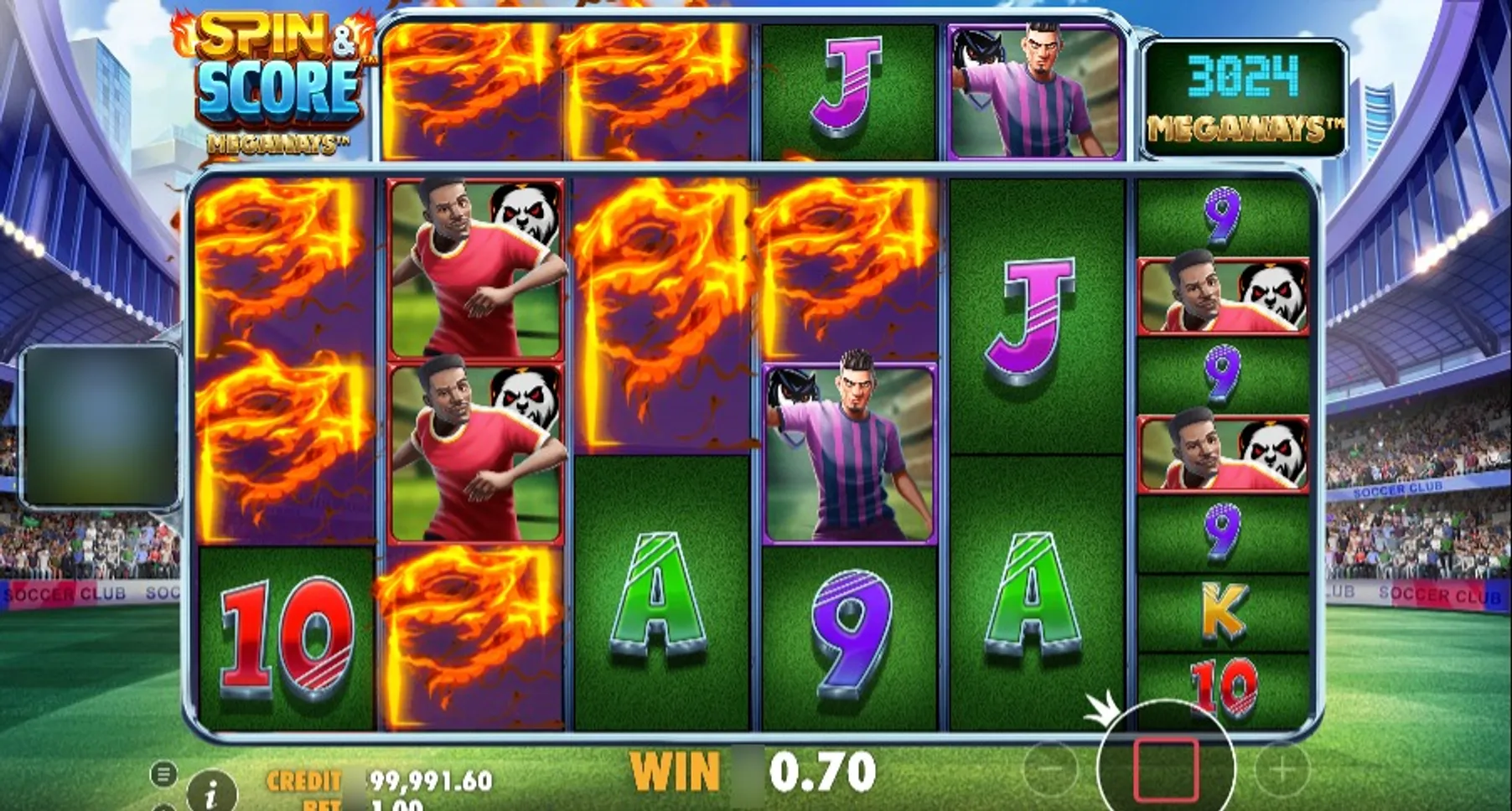 Spin & Score Megaways Slot Tumple Feature