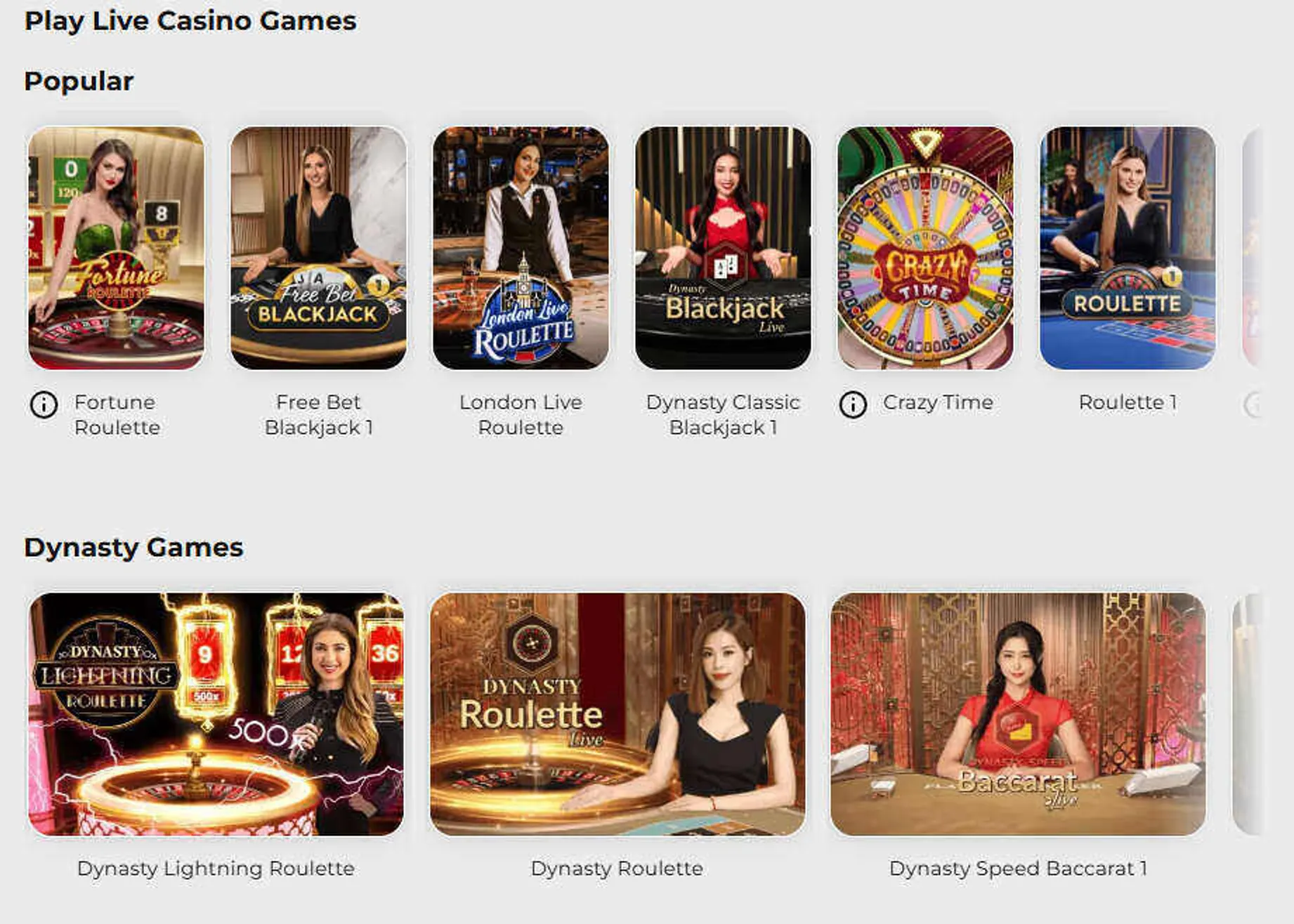 TalkSPORT BET live casino tables