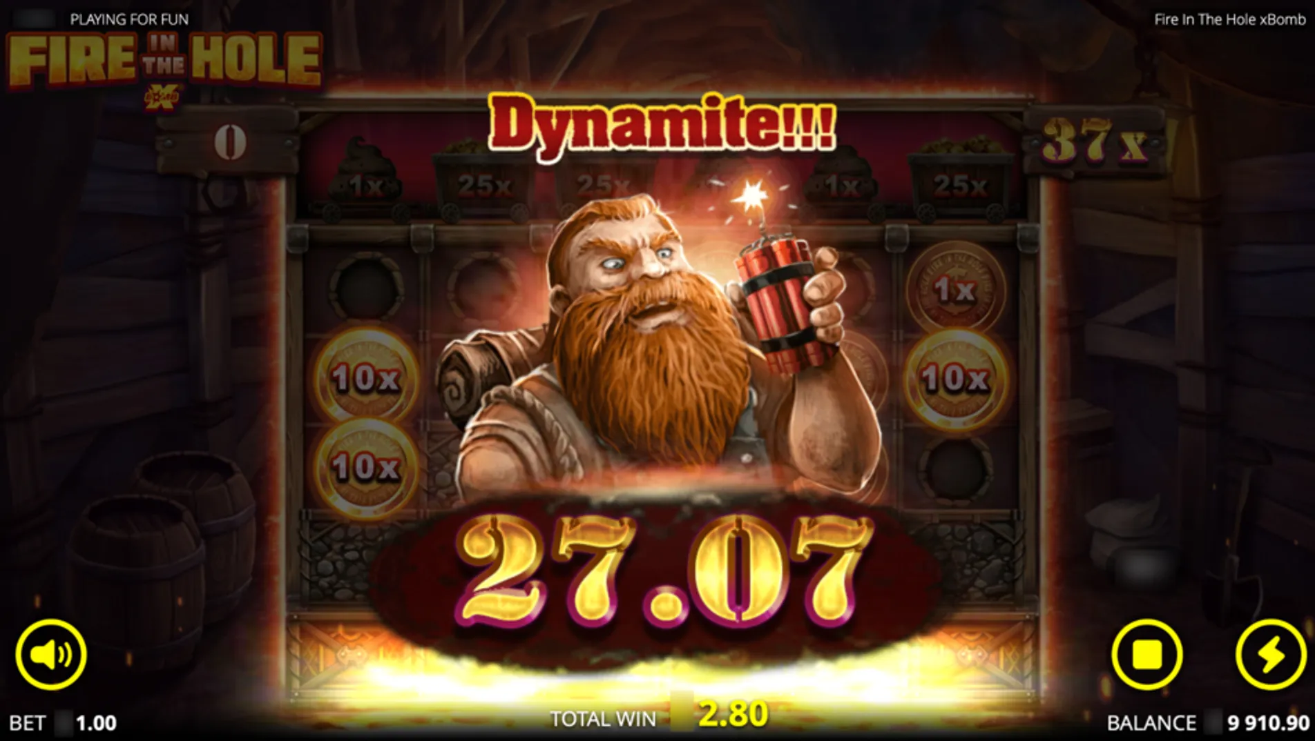 Fire in the Hole Slot Lucky Wagon Spins