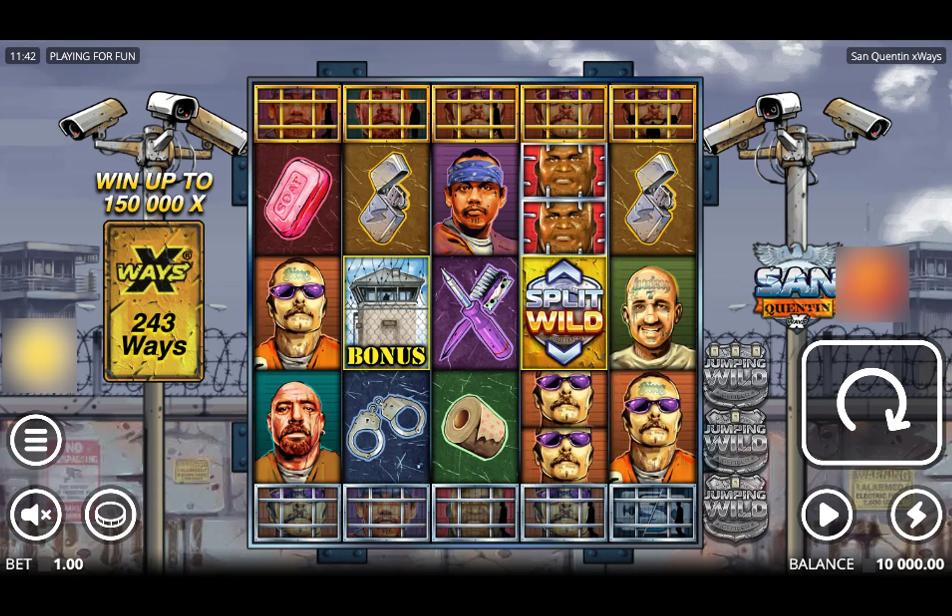 San Quentin Slot Graphics