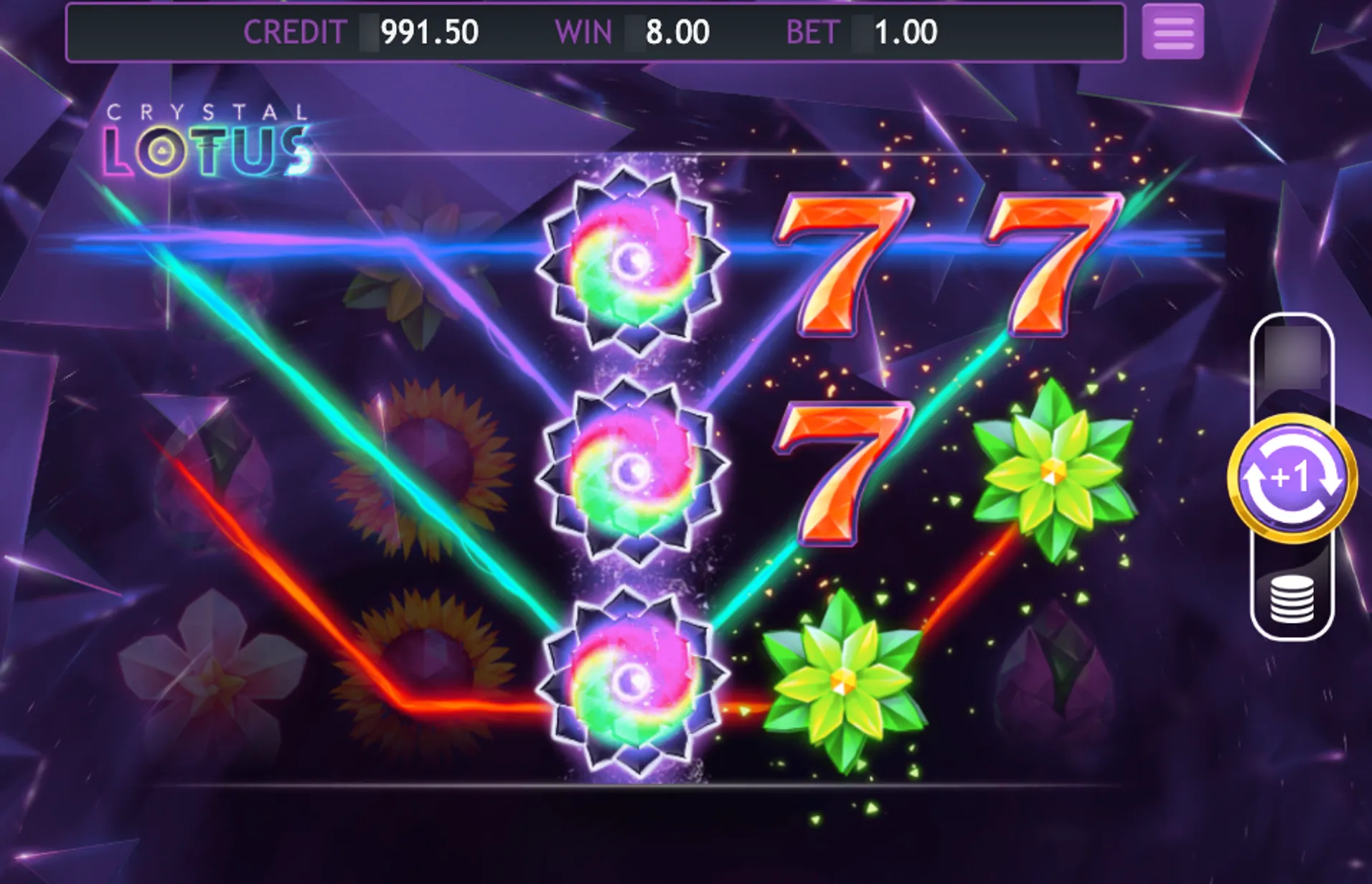 Crystal Lotus Slot Purple Lotus