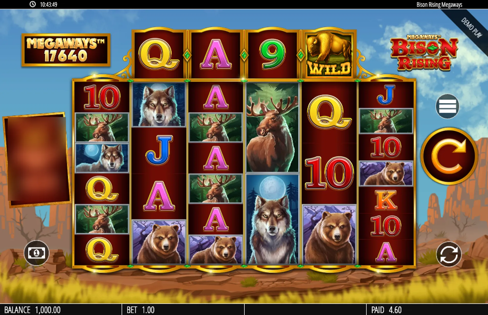 Blueprint Gaming Slots Bison Rising Megaways