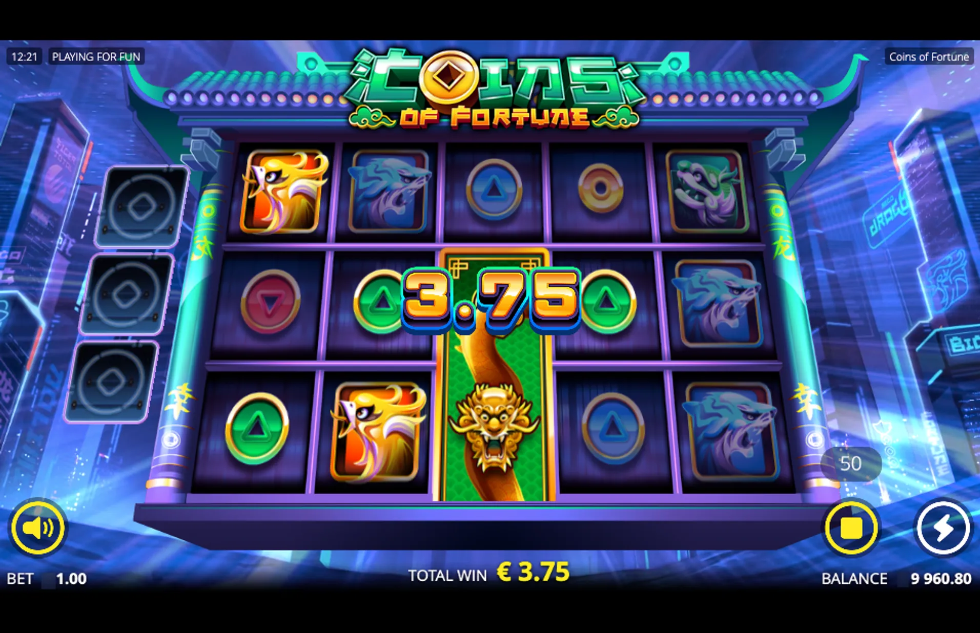 Coins of Fortune Slot Dragon Wild