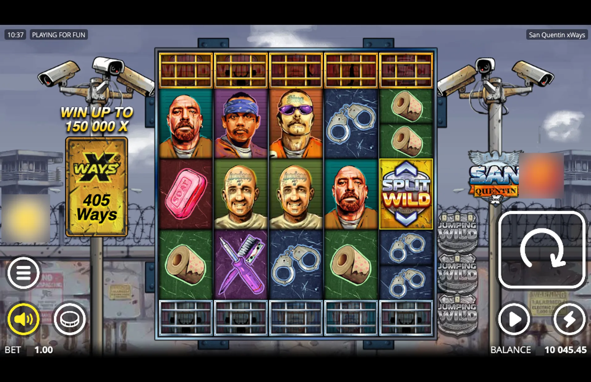 San Quentin Slot Split Wild
