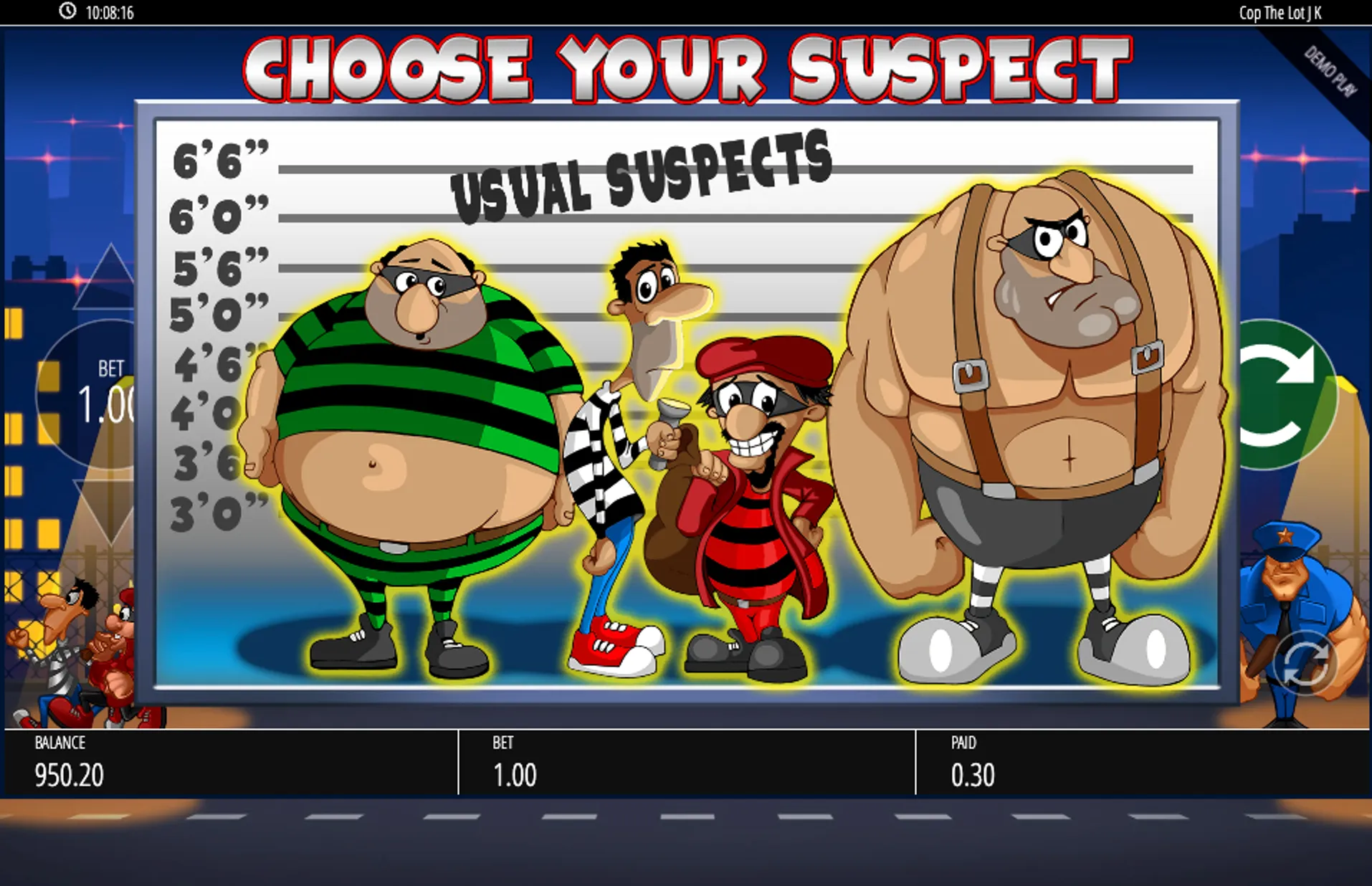 Cop the Lot Slot The Usual Suspects