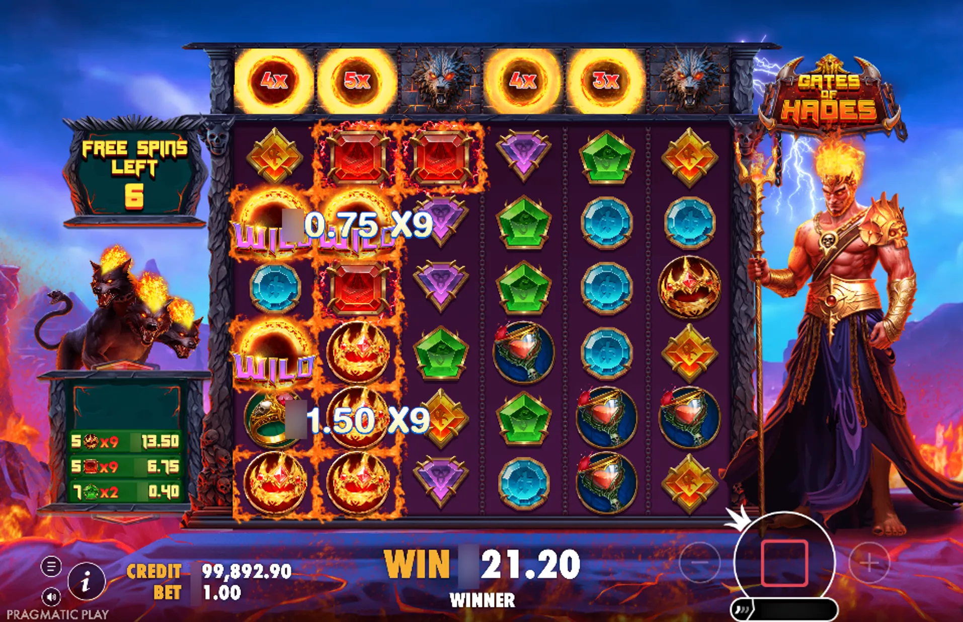 Gates of Hades Free Spins