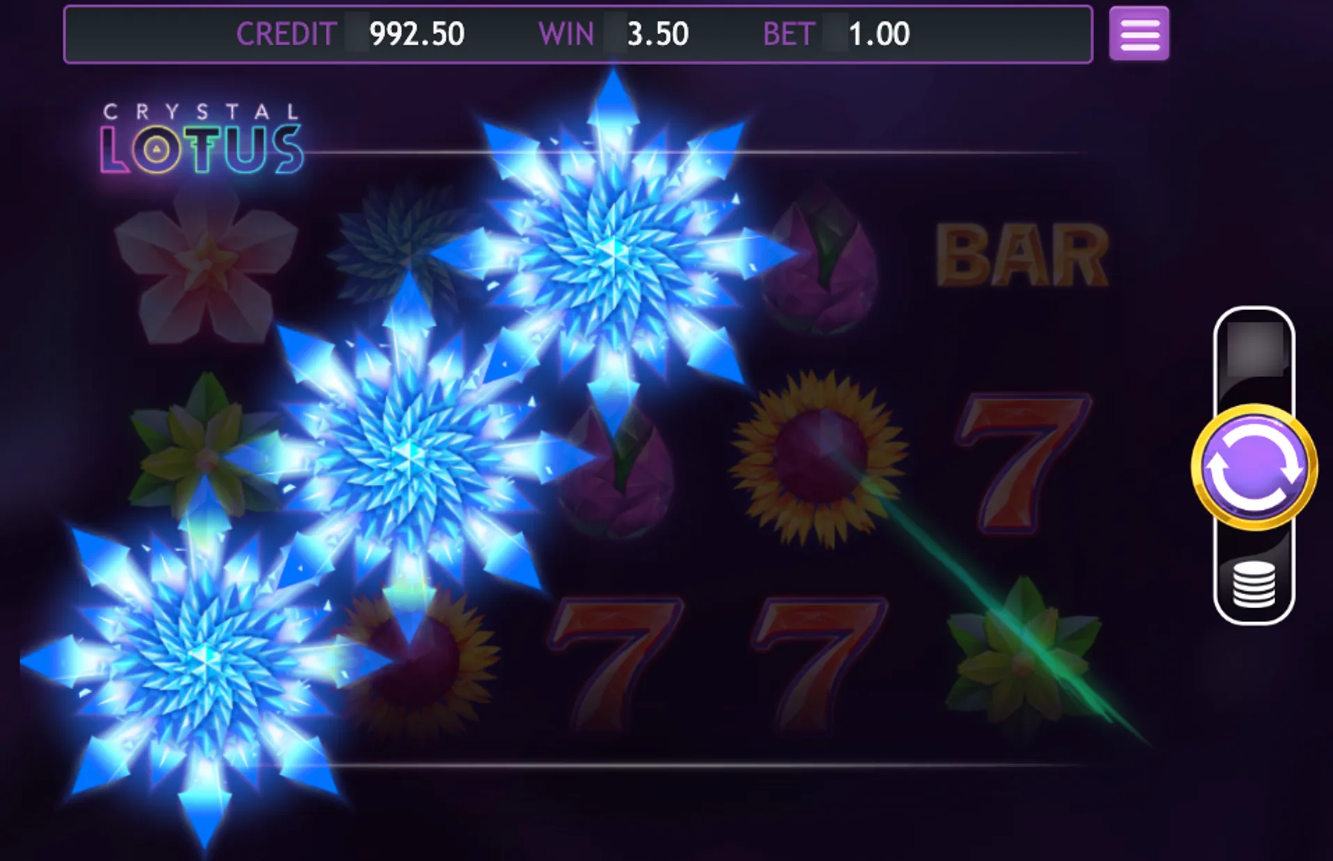 Crystal Lotus Slot Graphics