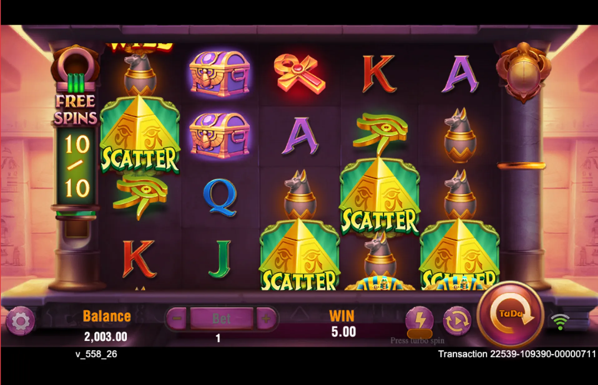 Rise of Egypt Slot Free Spins