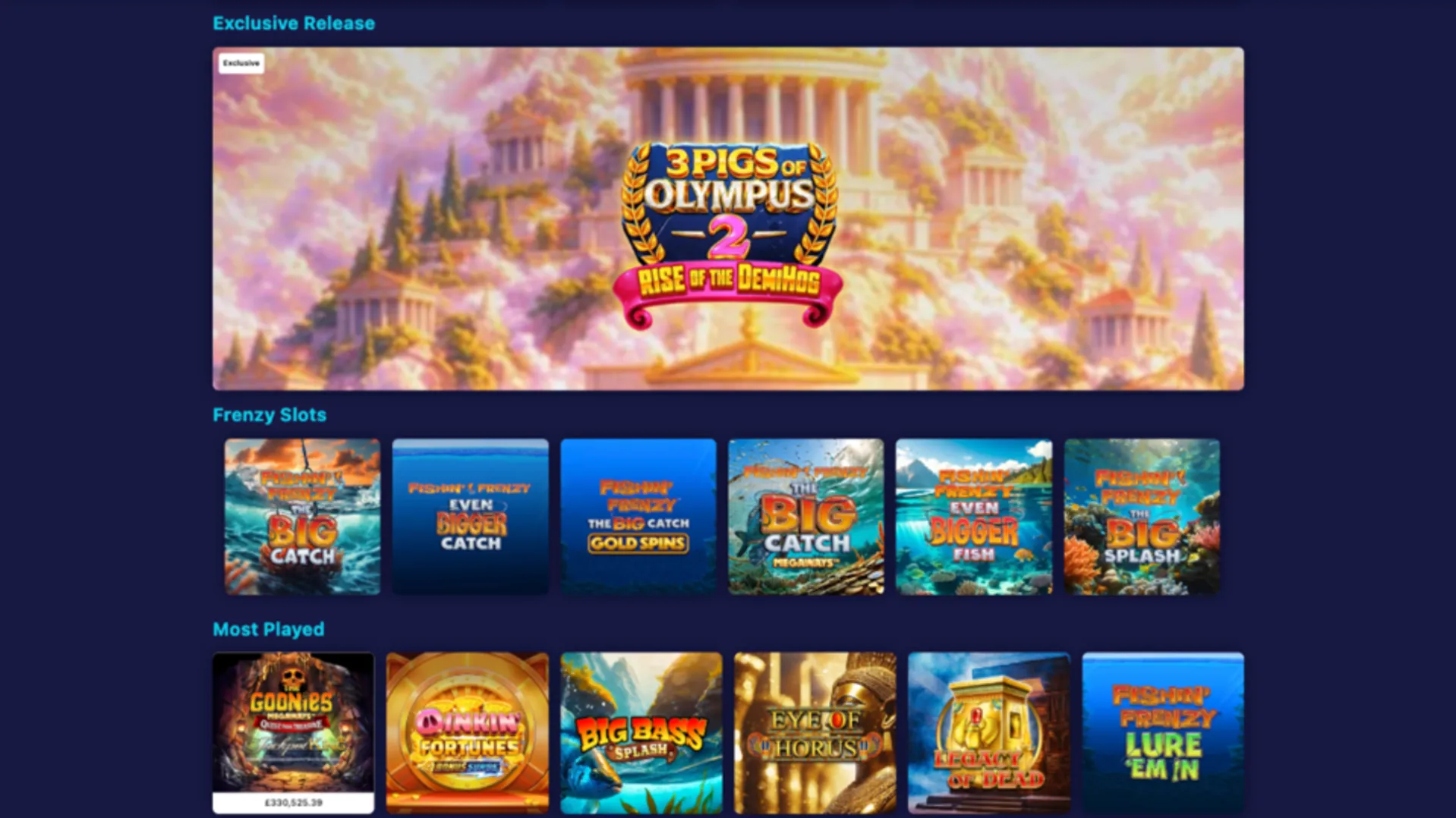 Magical Vegas Casino Exclusive Games