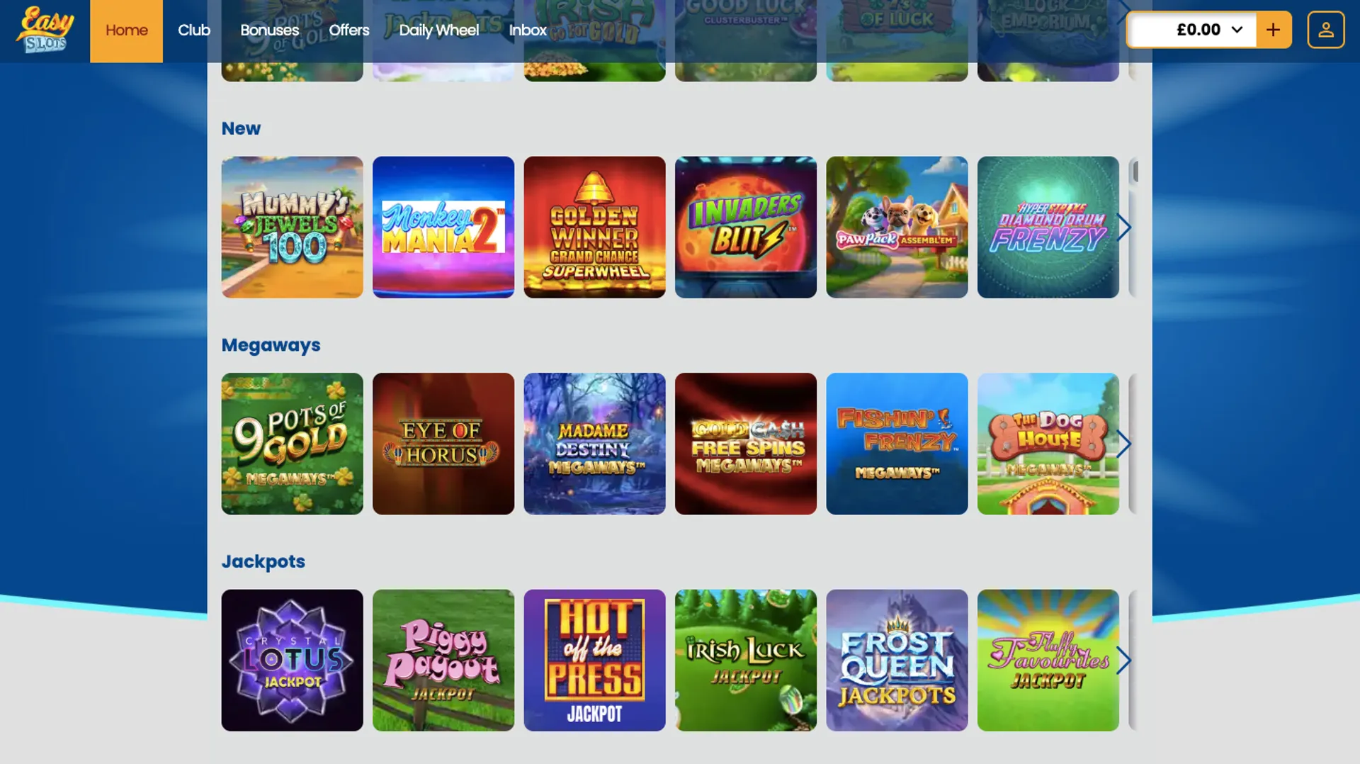 Easy Slots Casino Megaways