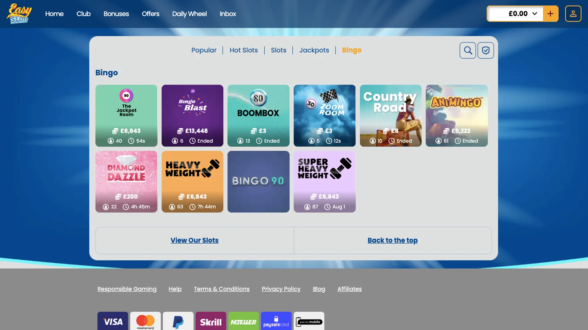 Easy Slots Casino Exclusive Games