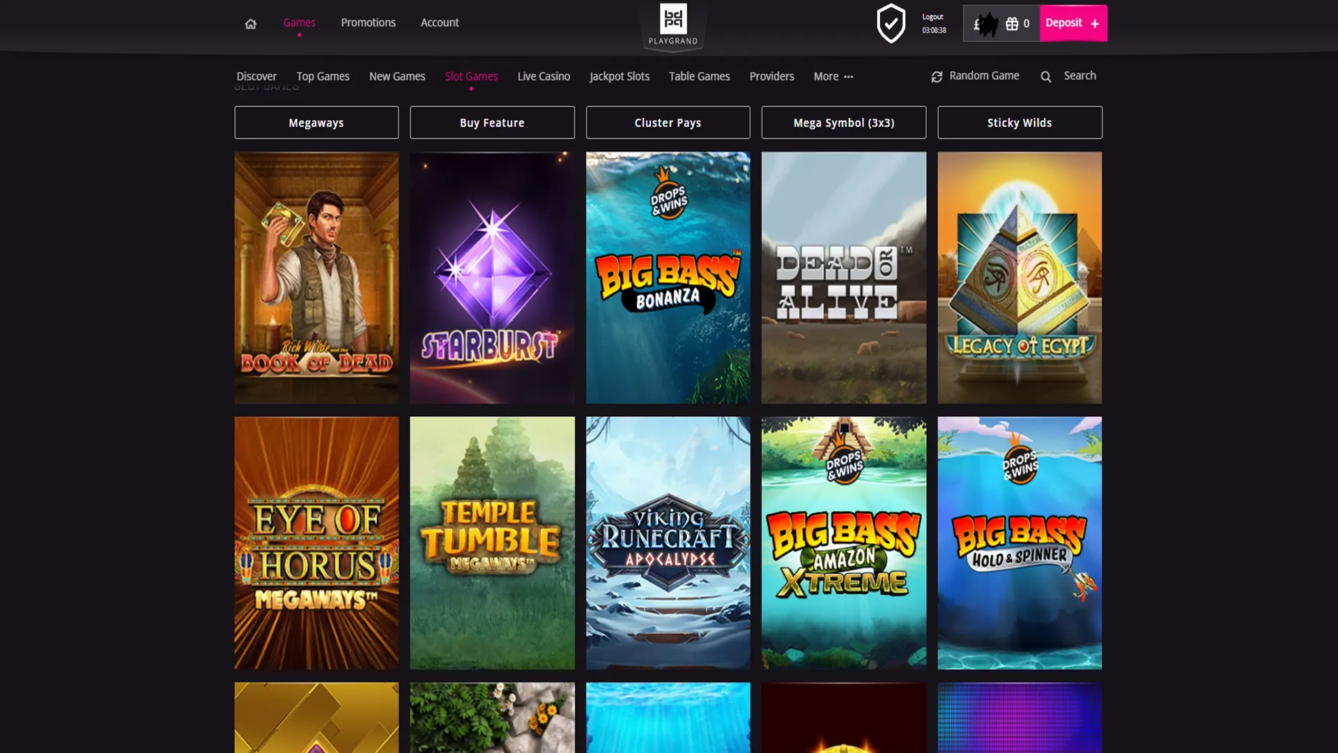Slots at PlayGrand