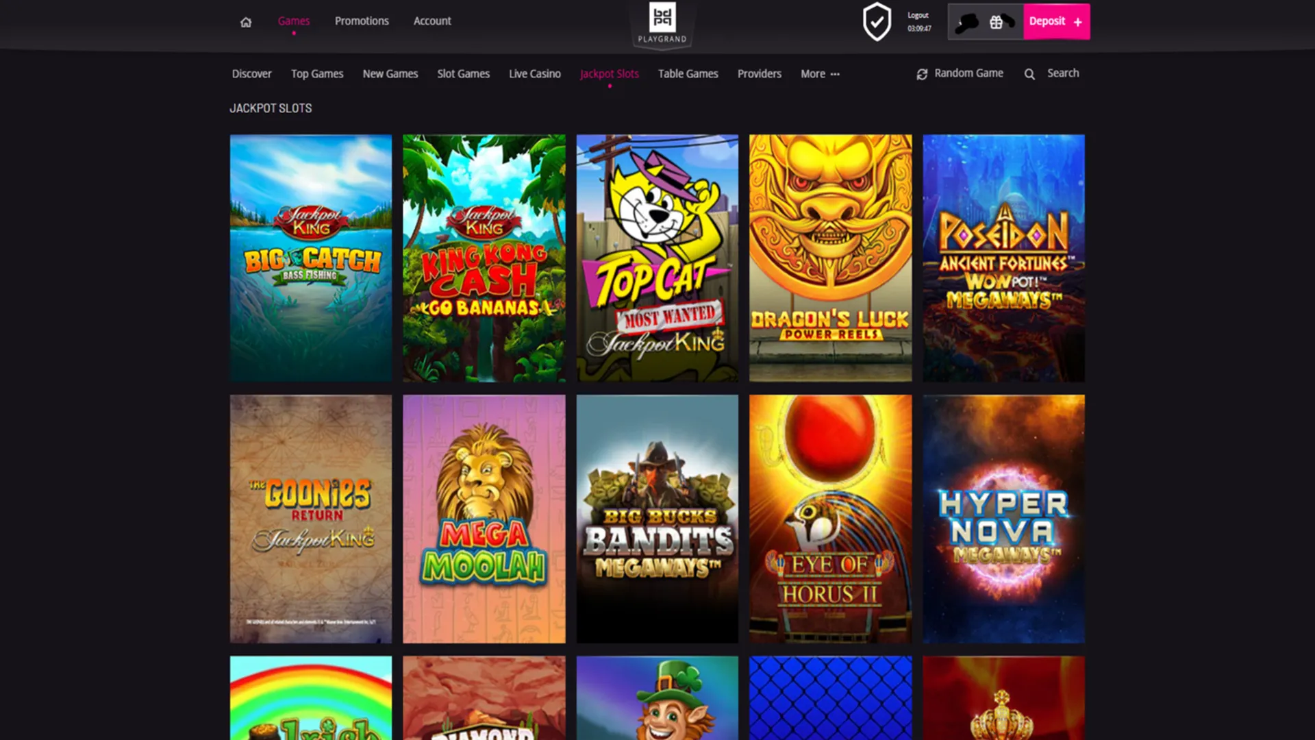 Megaways at PlayGrand Casino