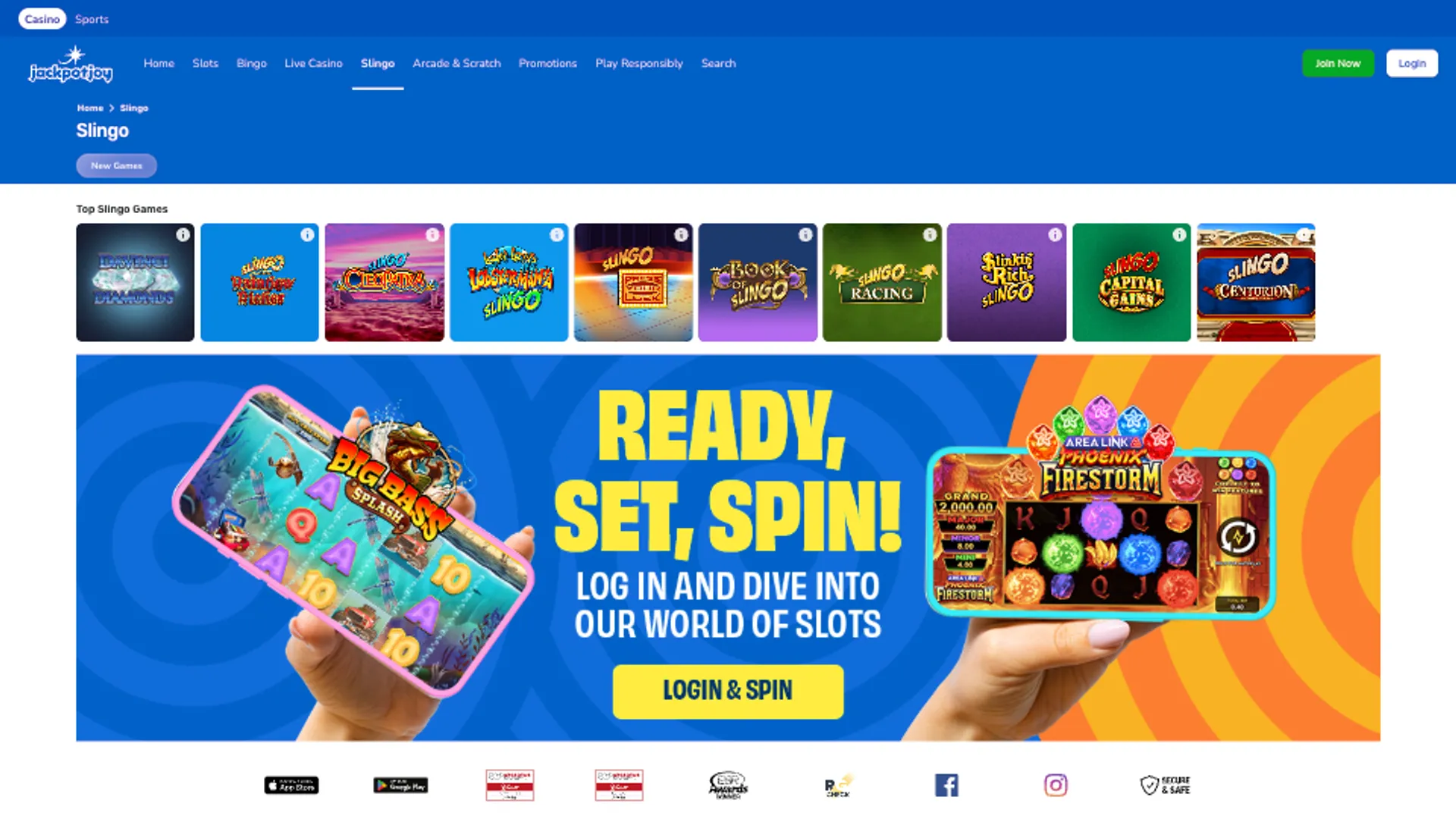 JackpotJoy casino exclusive games