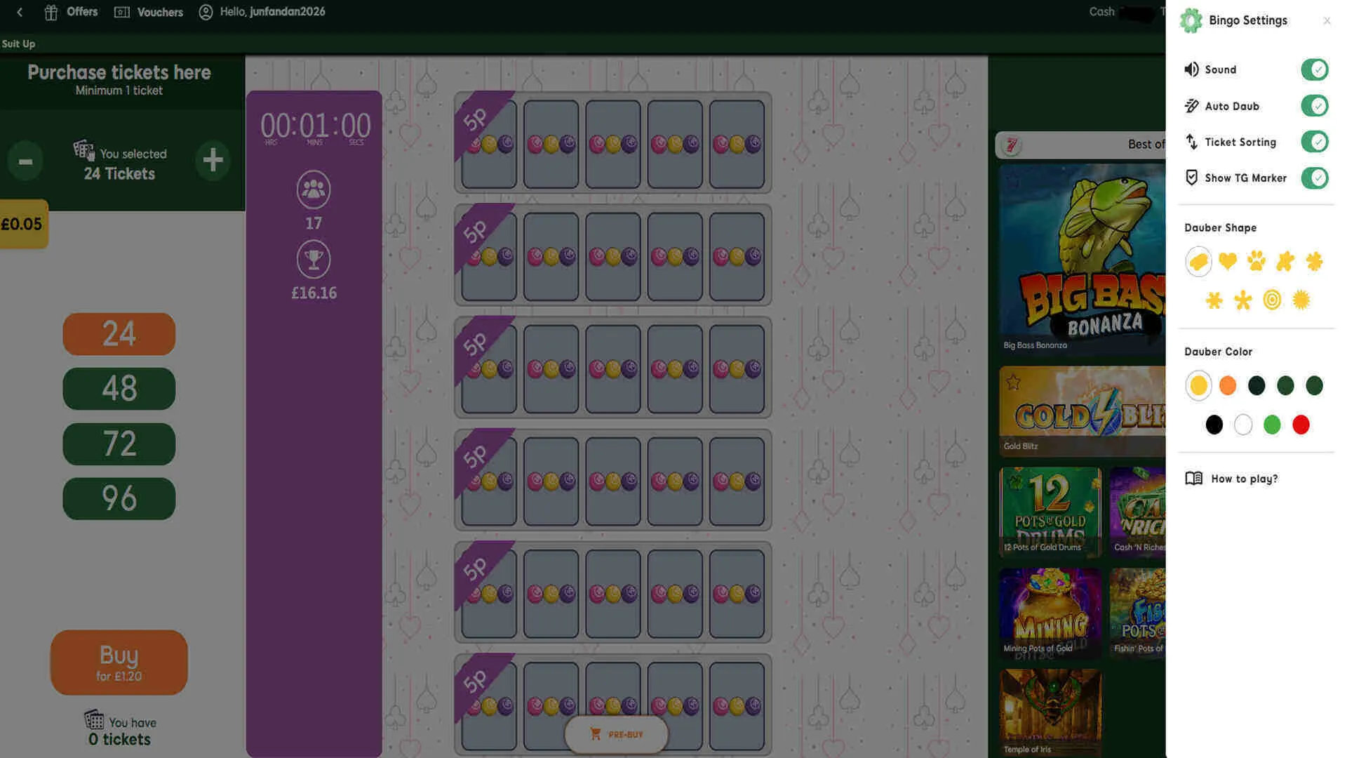 Robin Hood Bingo Casino mobile and browser performance