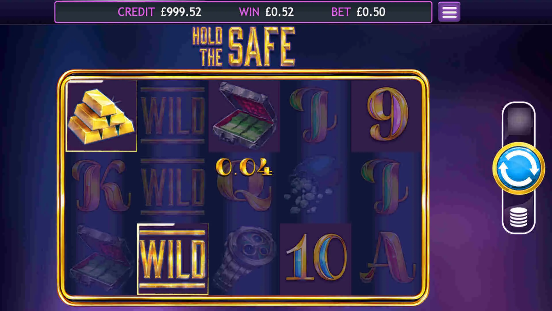 Hold the Safe Slot graphics, sounds and vibes