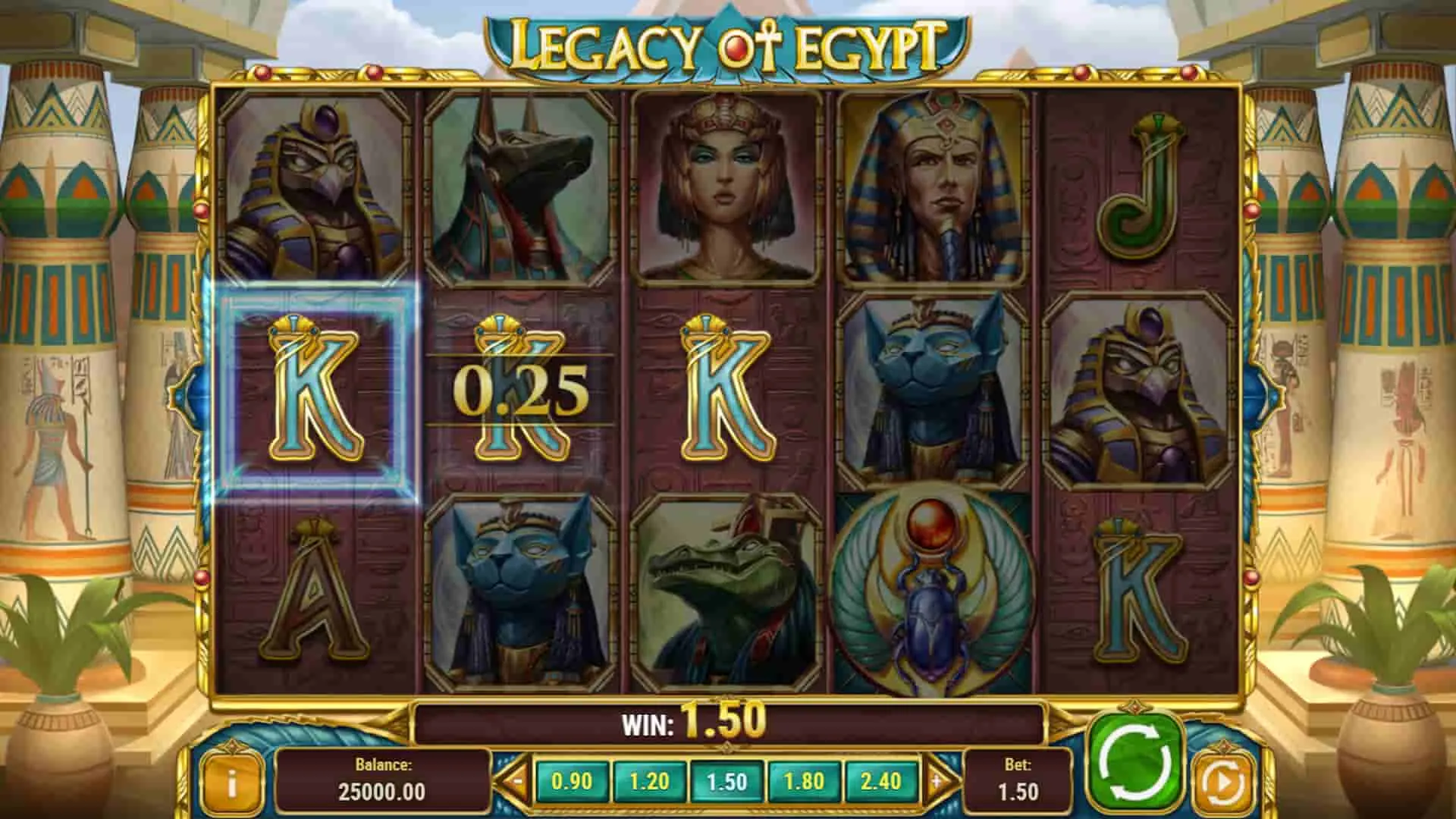 Legacy of Egypt slot gameplay