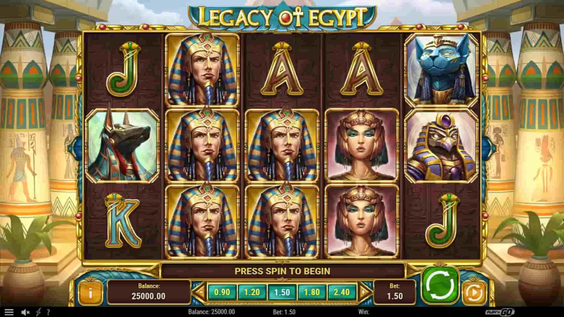Legacy of Egypt slot theme