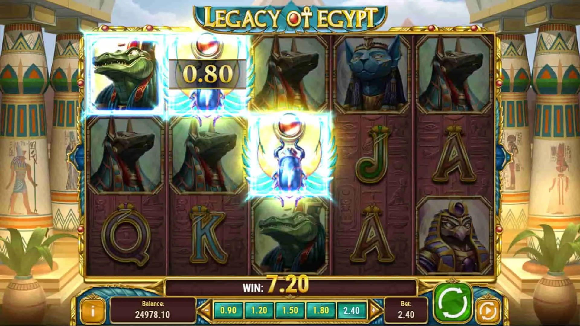 Legacy of Egypt slot testing