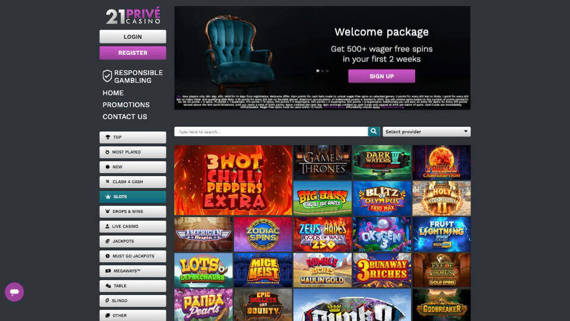 21Prive online slots and Megaways