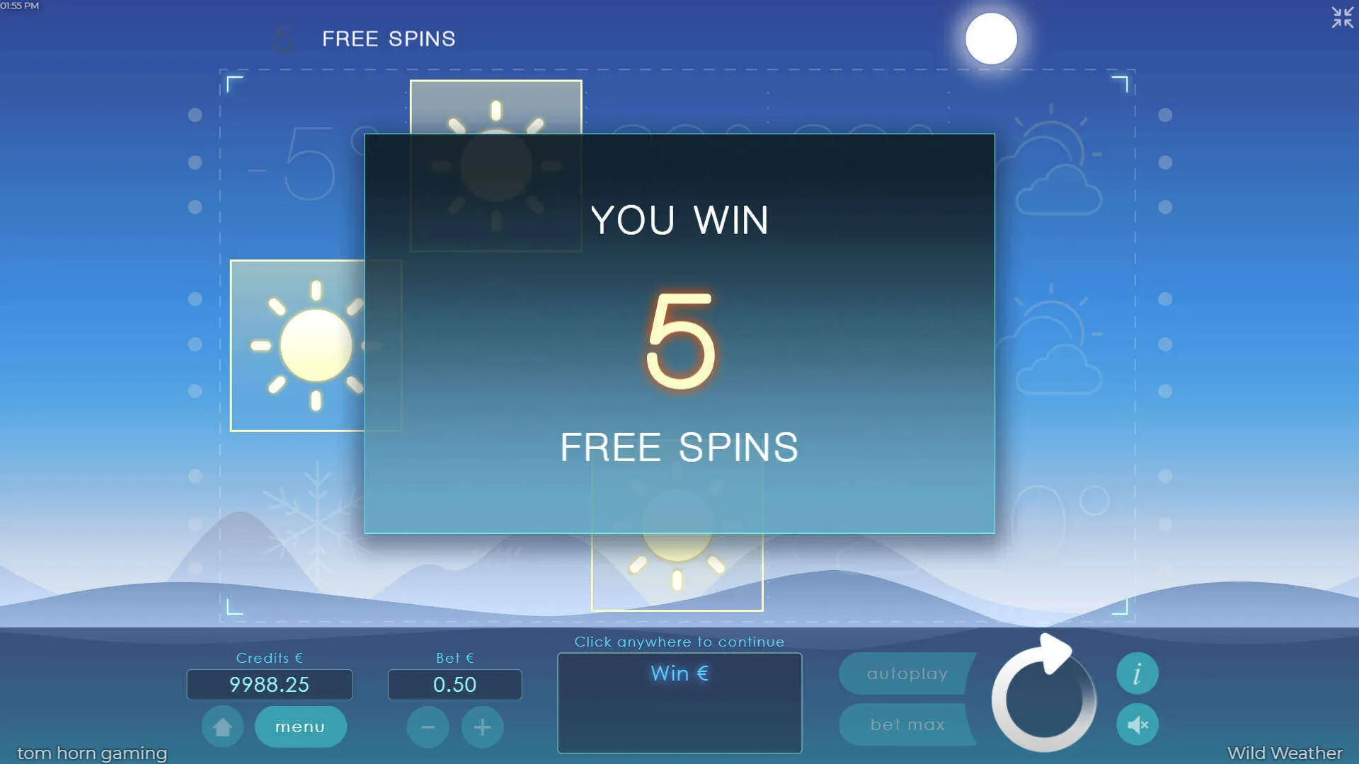 Testing the Wild Weather Slot