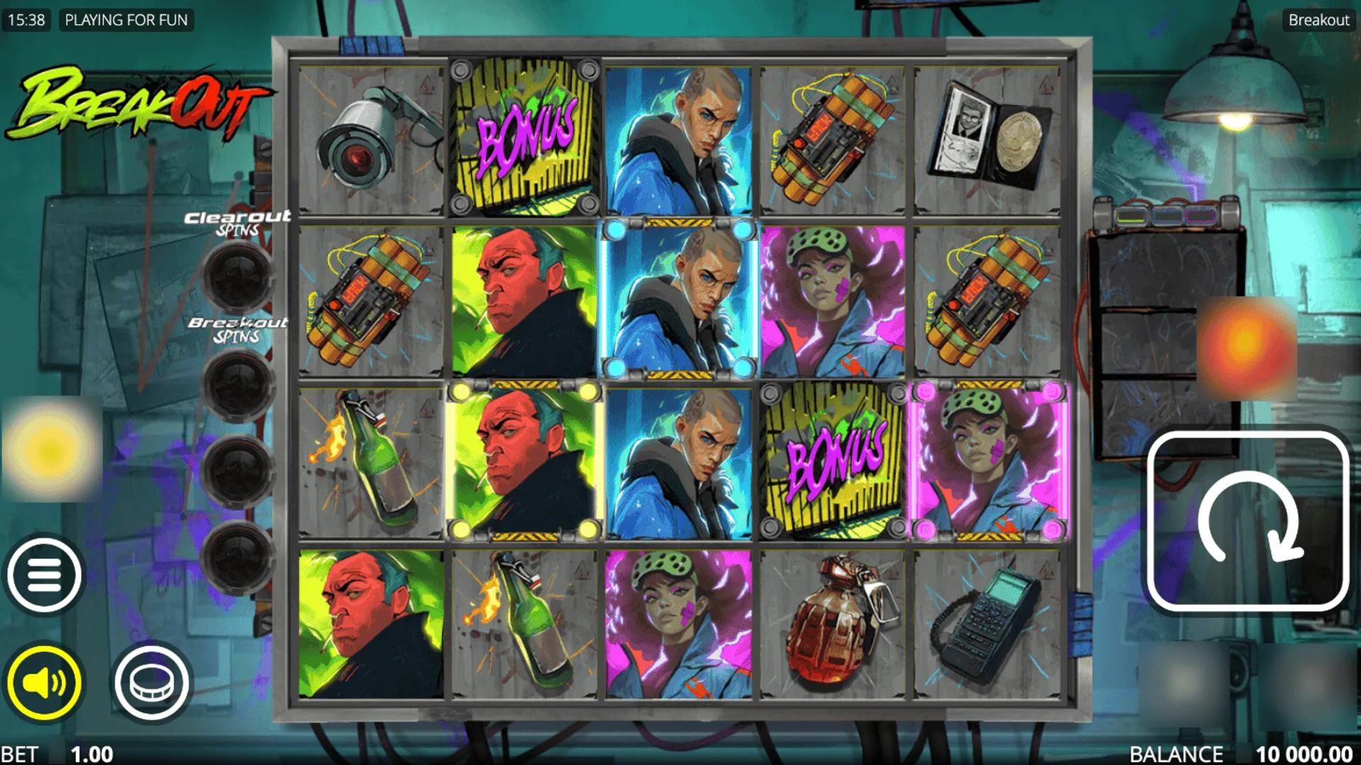 Breakout Slot Theme