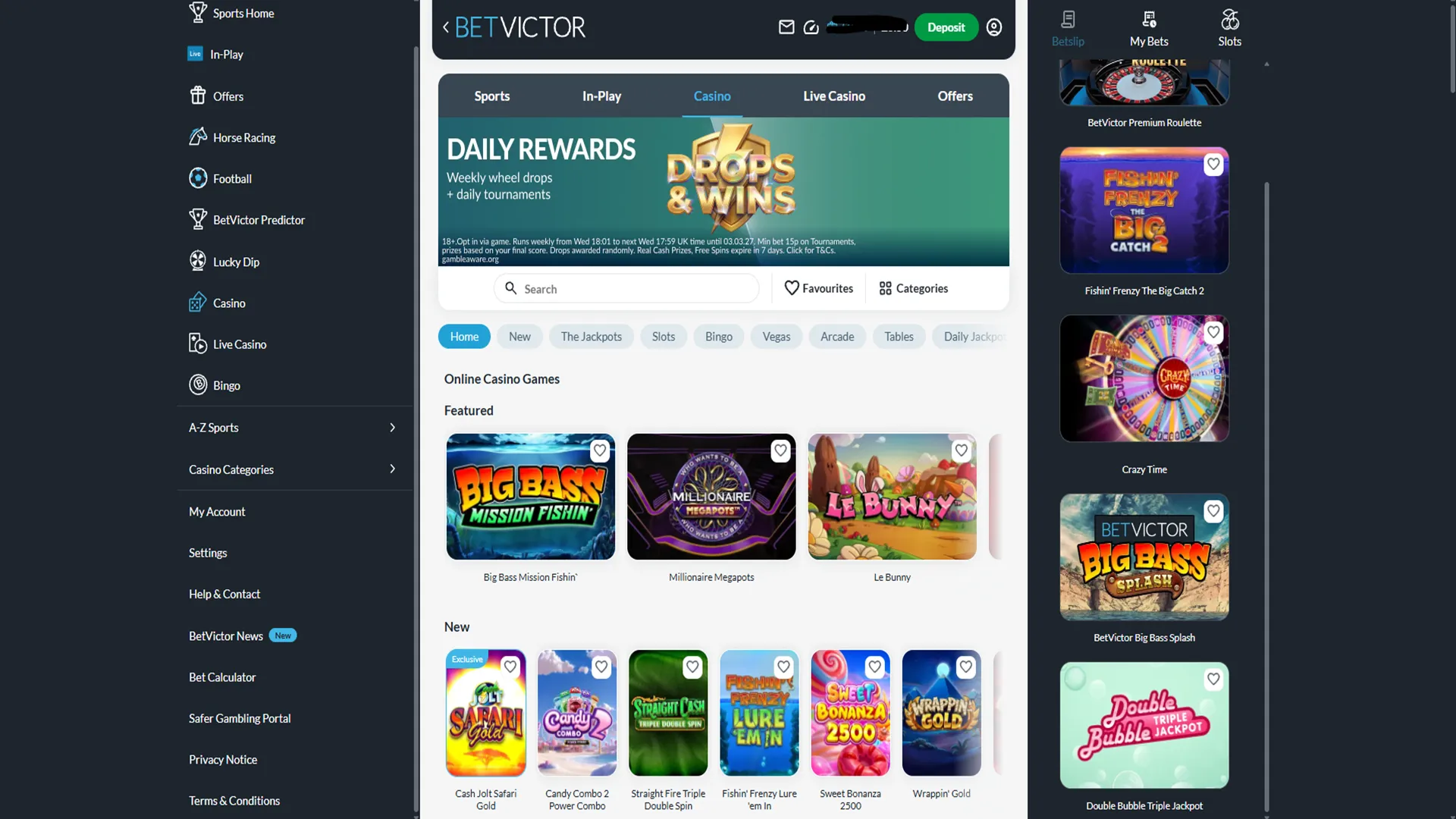 BetVictor Casino Mobile