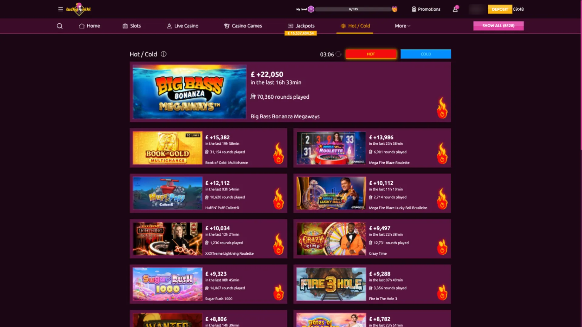 LuckyNiki Casino Slots
