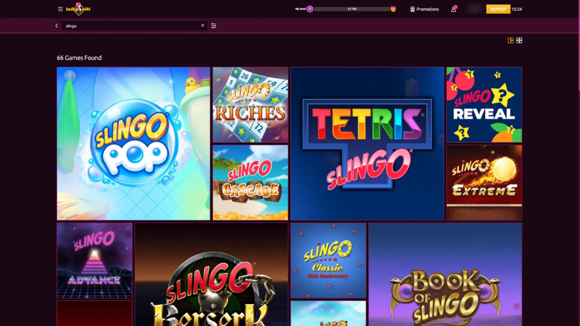 LuckyNiki Casino Exclusive Games