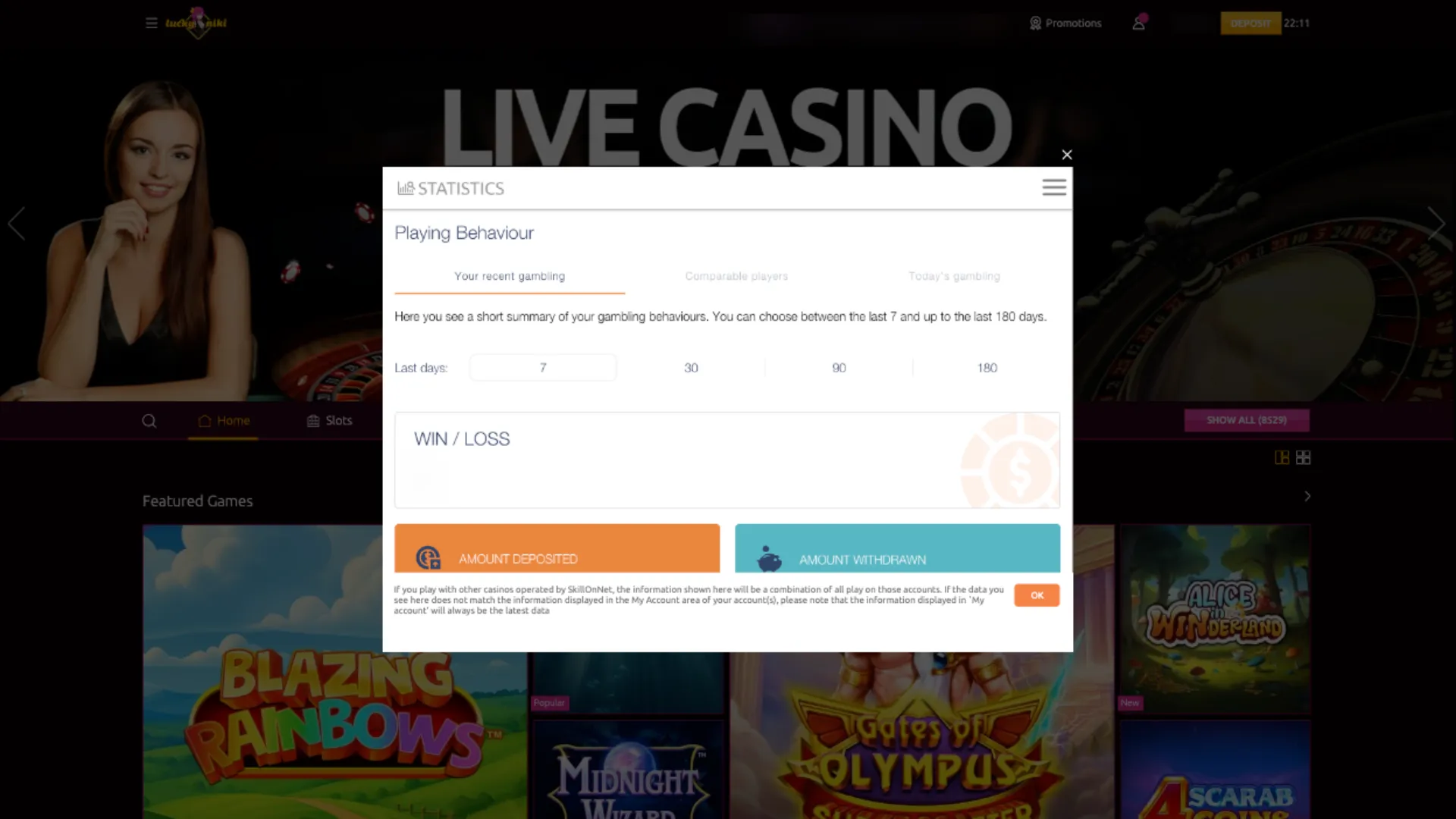 LuckyNiki Casino Responsible Gambling Tools