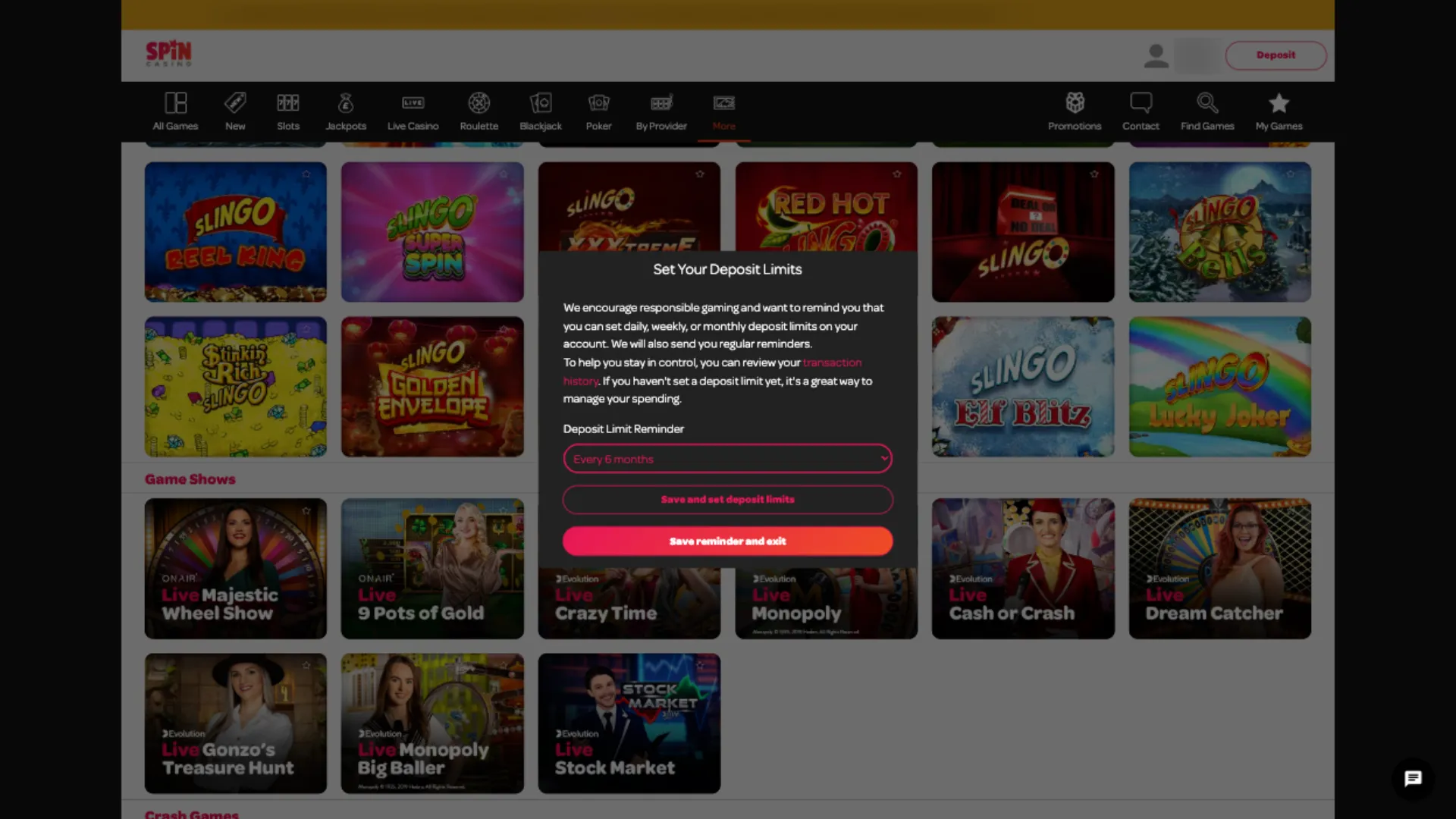 Spin Casino Responsible Gambling Tools