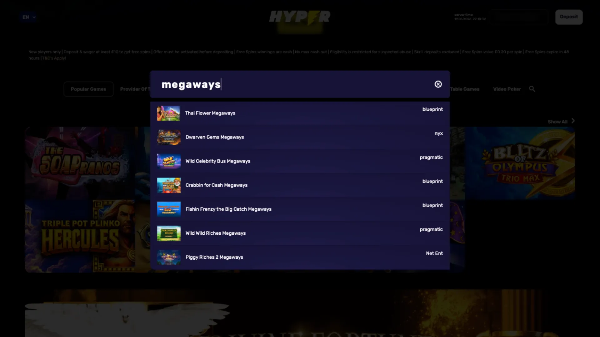 Hyper Casino Megaways