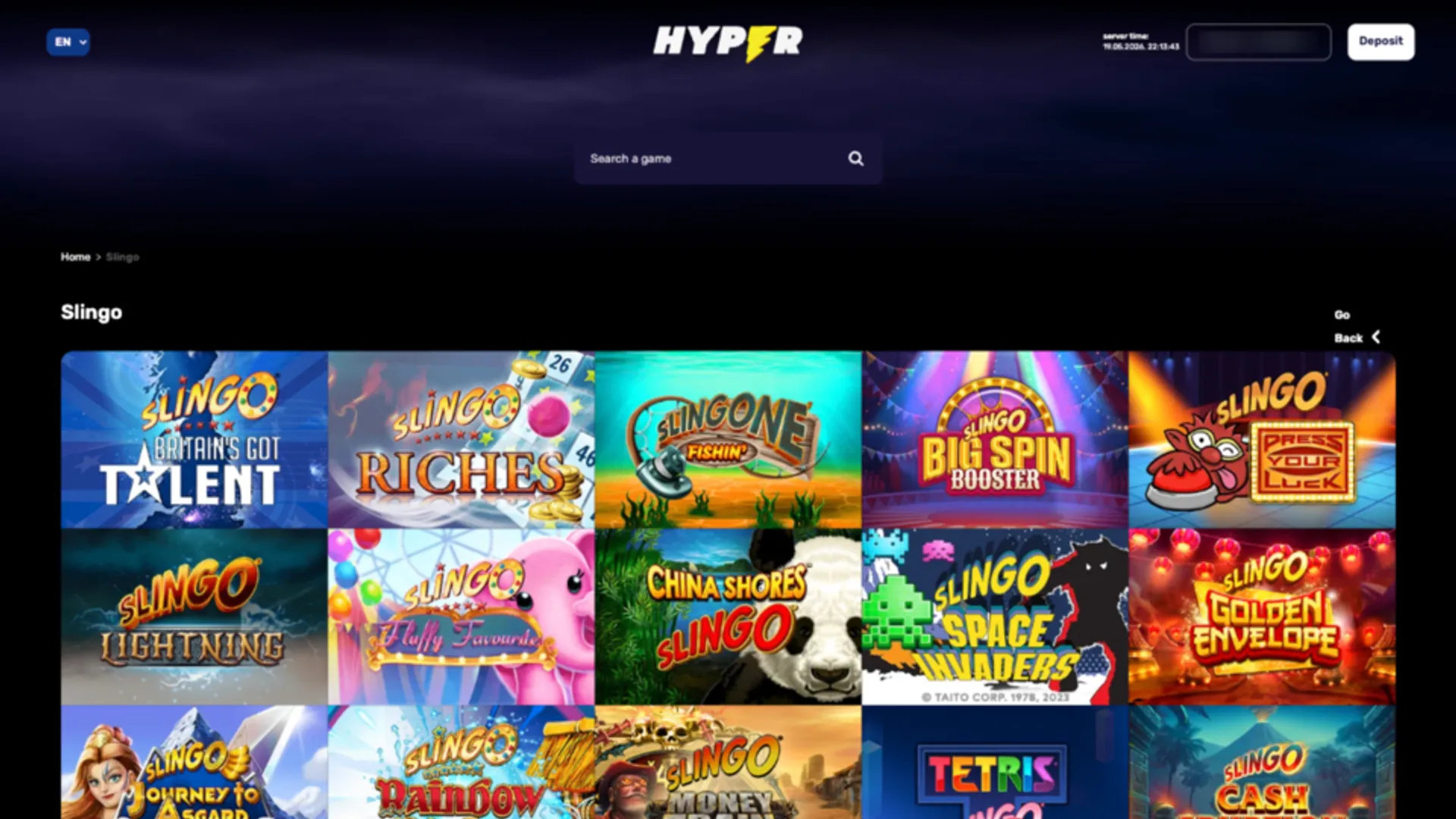 Hyper Casino Exclusive Games