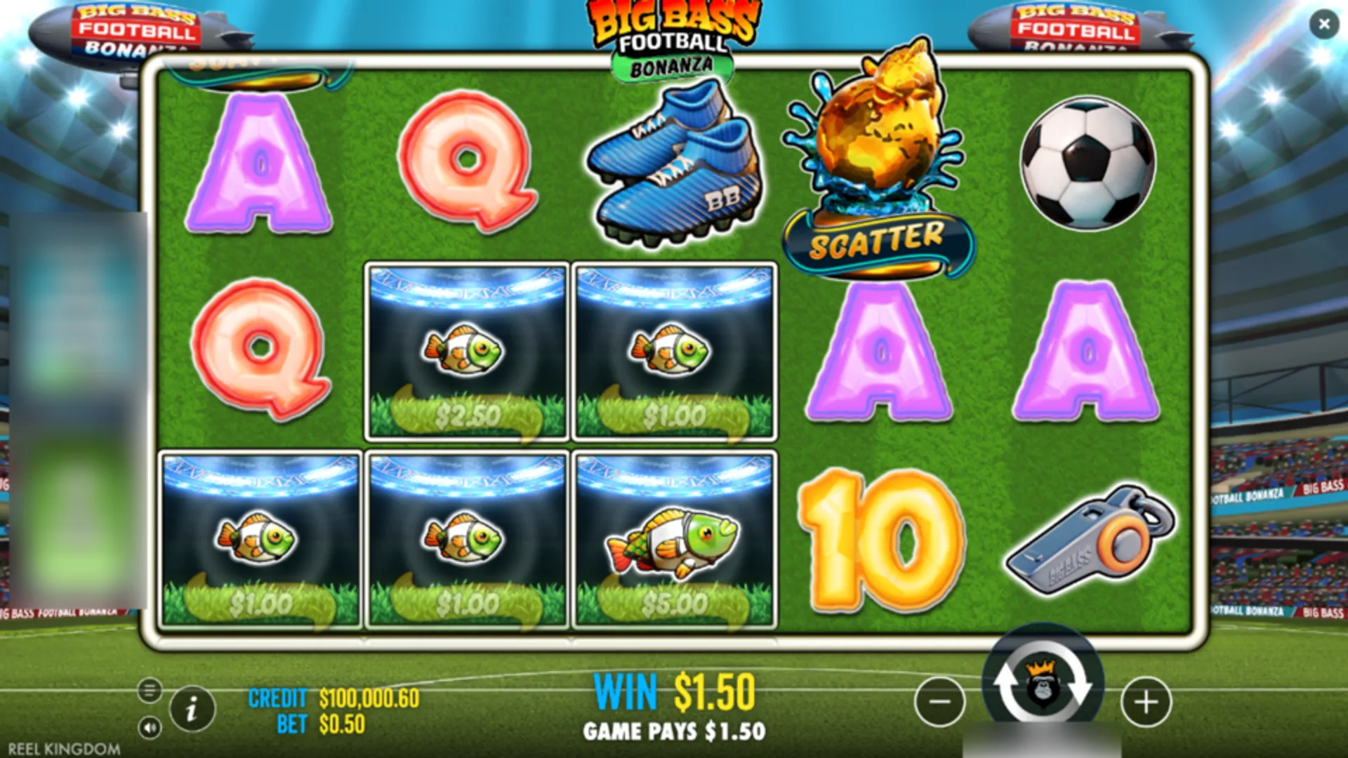 Big Bass Football Bonanza Slot Theme