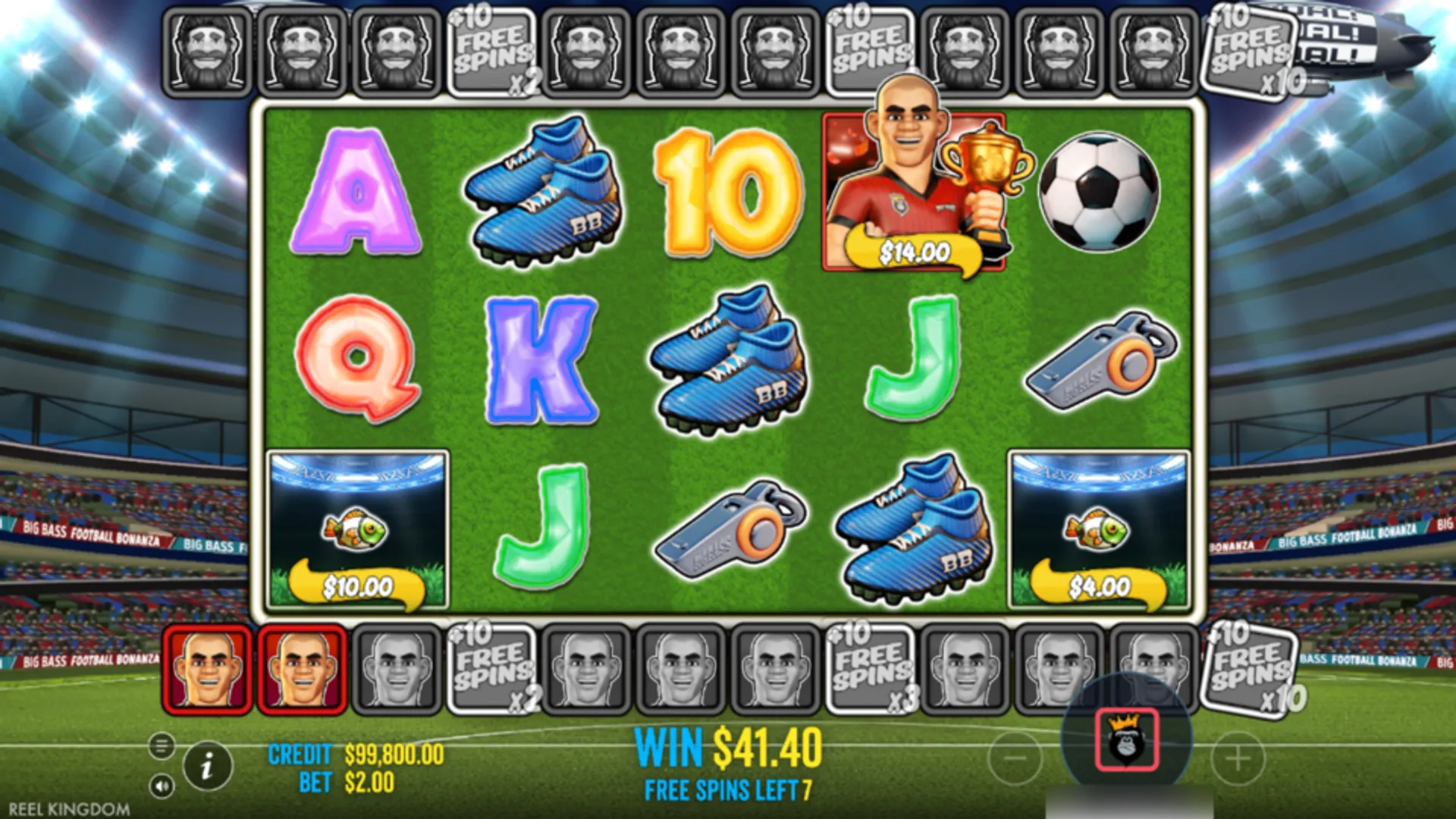 Big Bass Football Bonanza Slot Wild Symbols