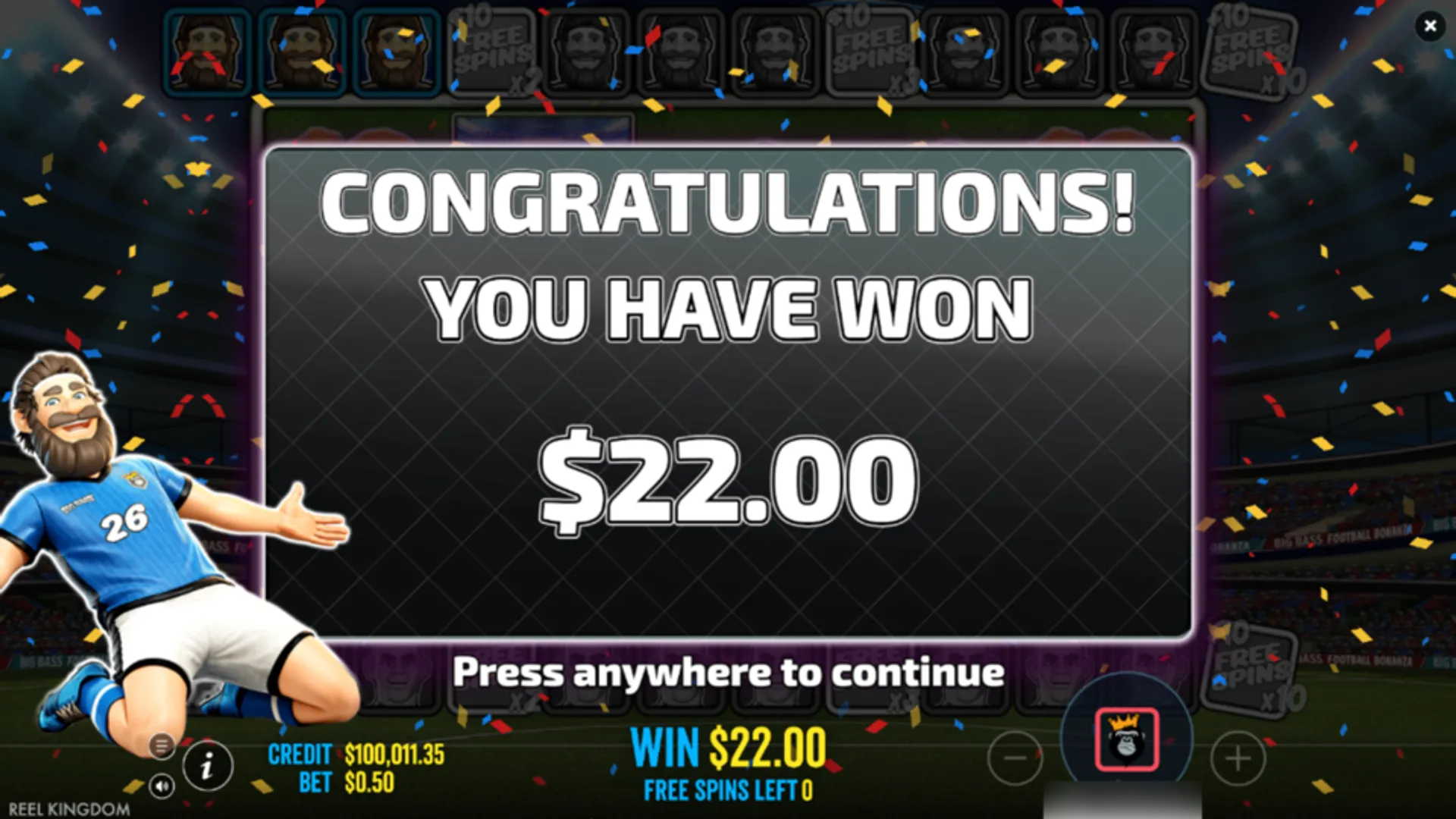 Big Bass Football Bonanza Slot Testing