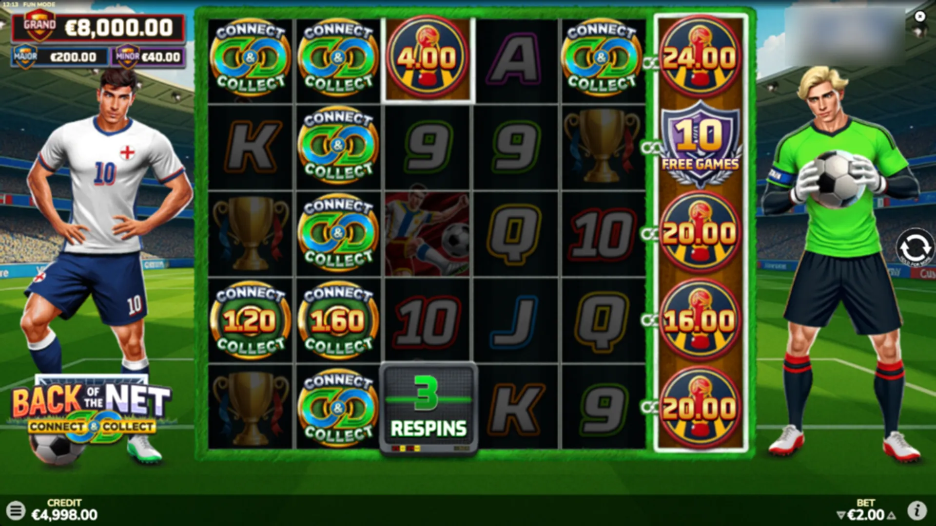 Back of the Net: Connect & Collect Respins