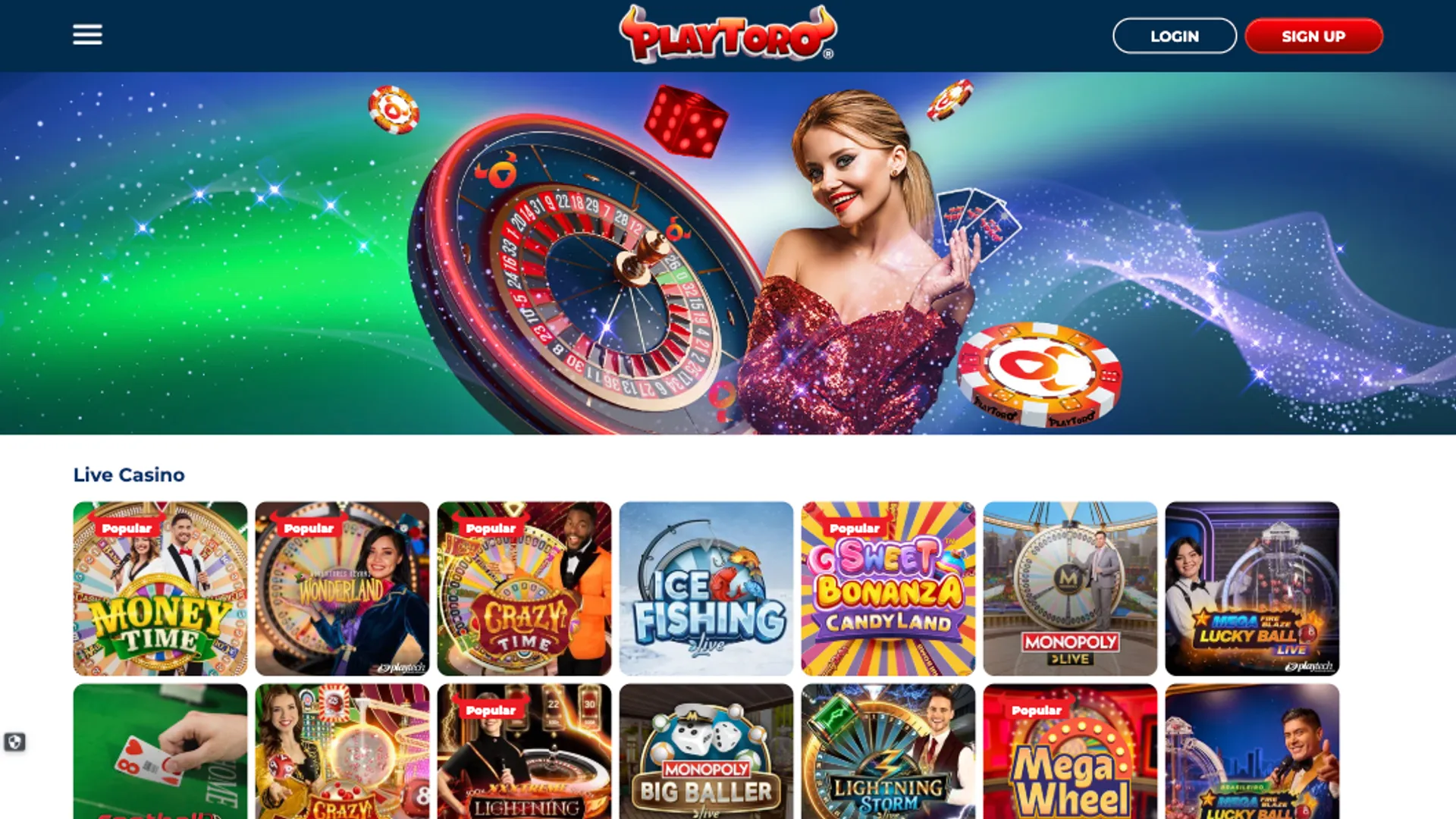 PlayToro Casino Live Games