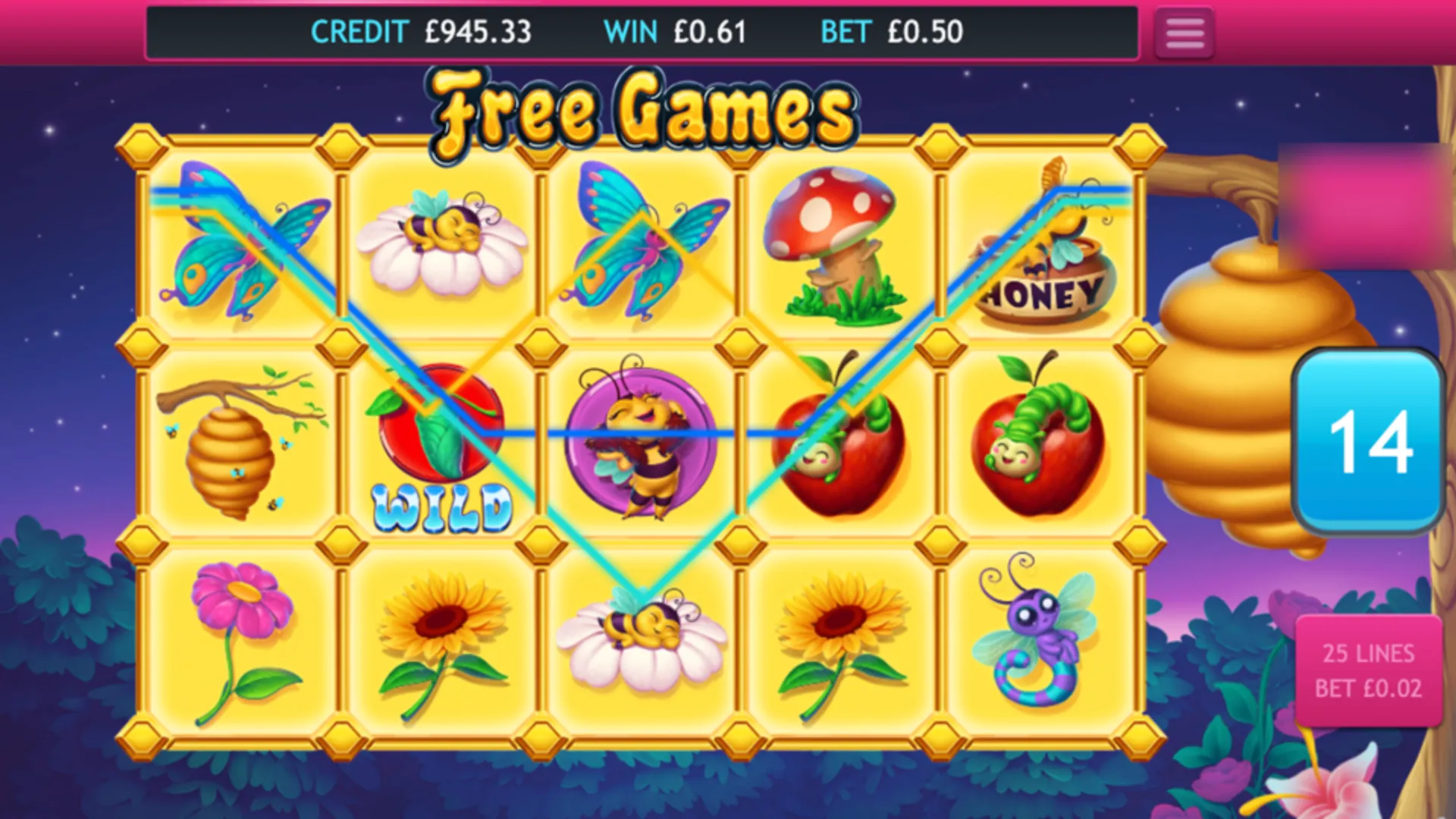 Beez Kneez Slot Graphics