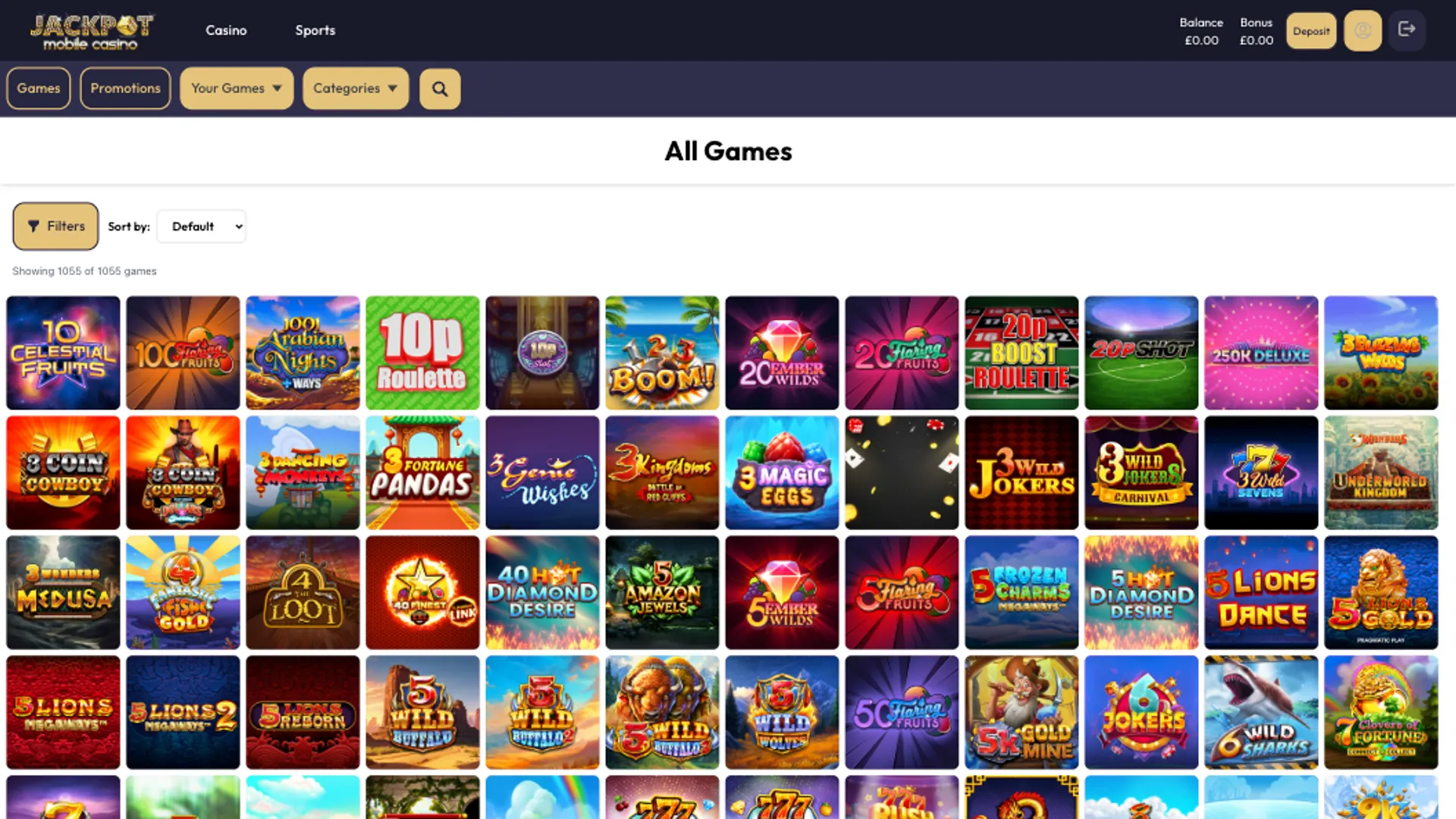 Jackpot Mobile Casino Slots