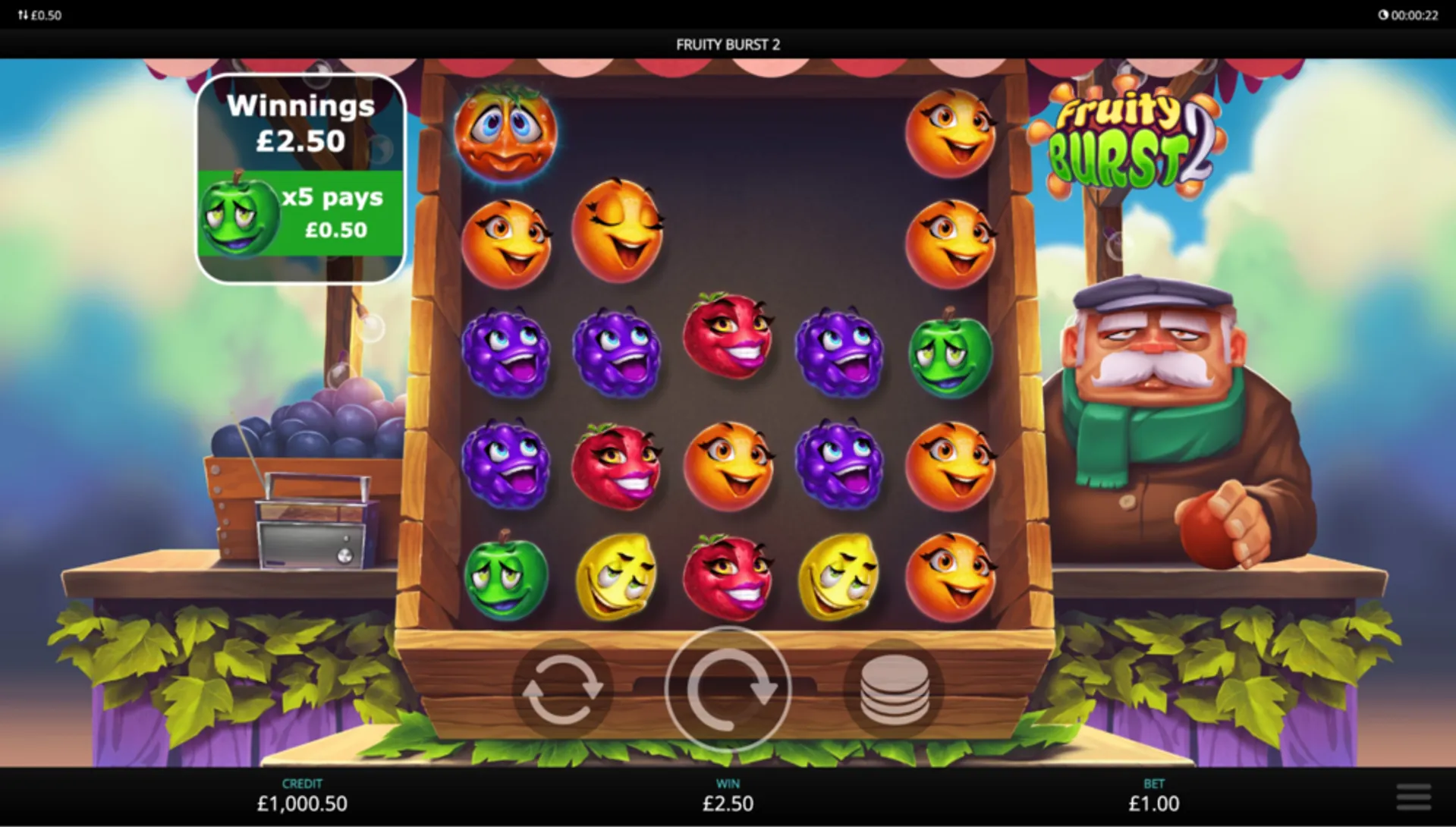 Eyecon Provider Page Fruity Burst