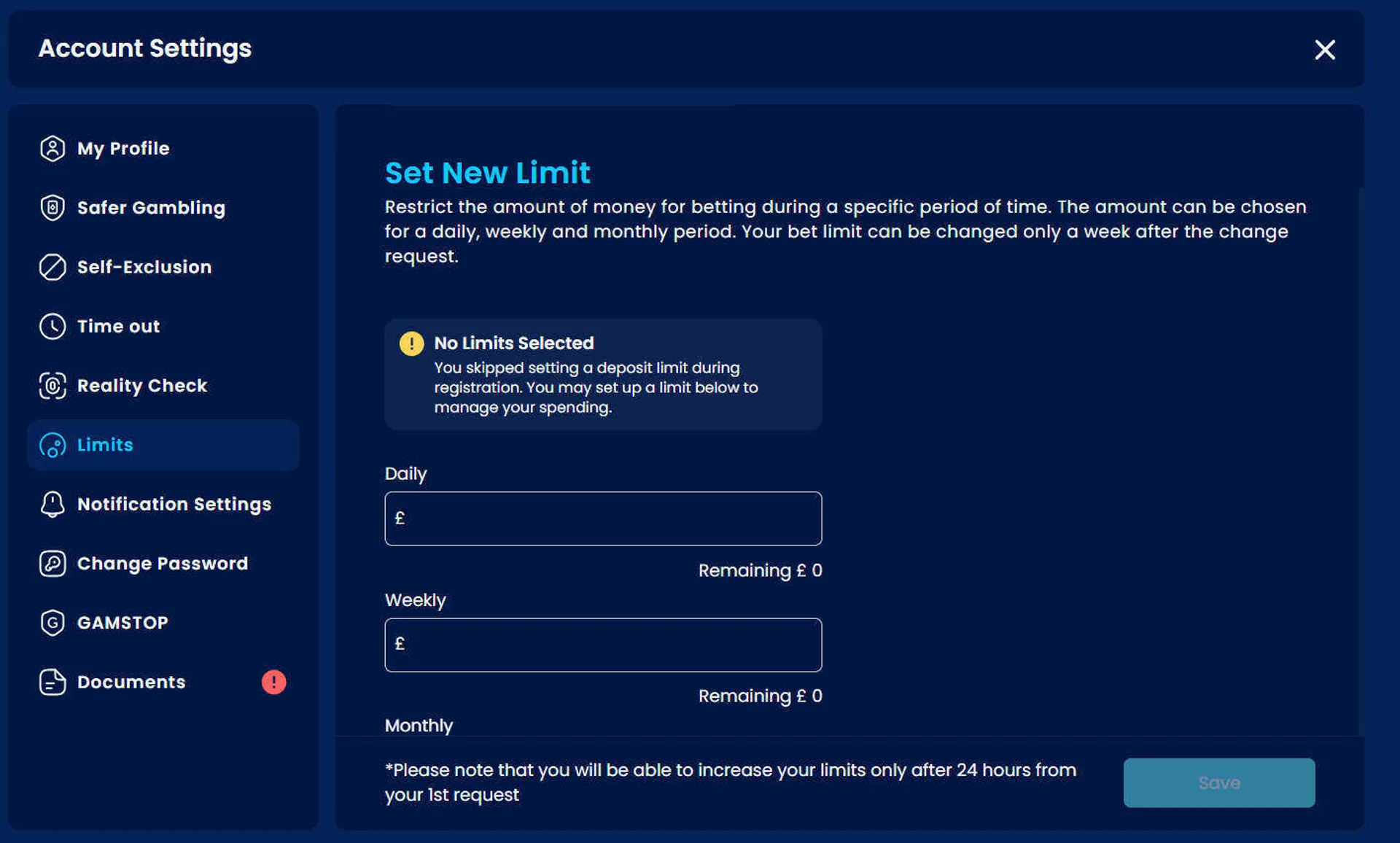 Highbet Casino responsible gambling tools